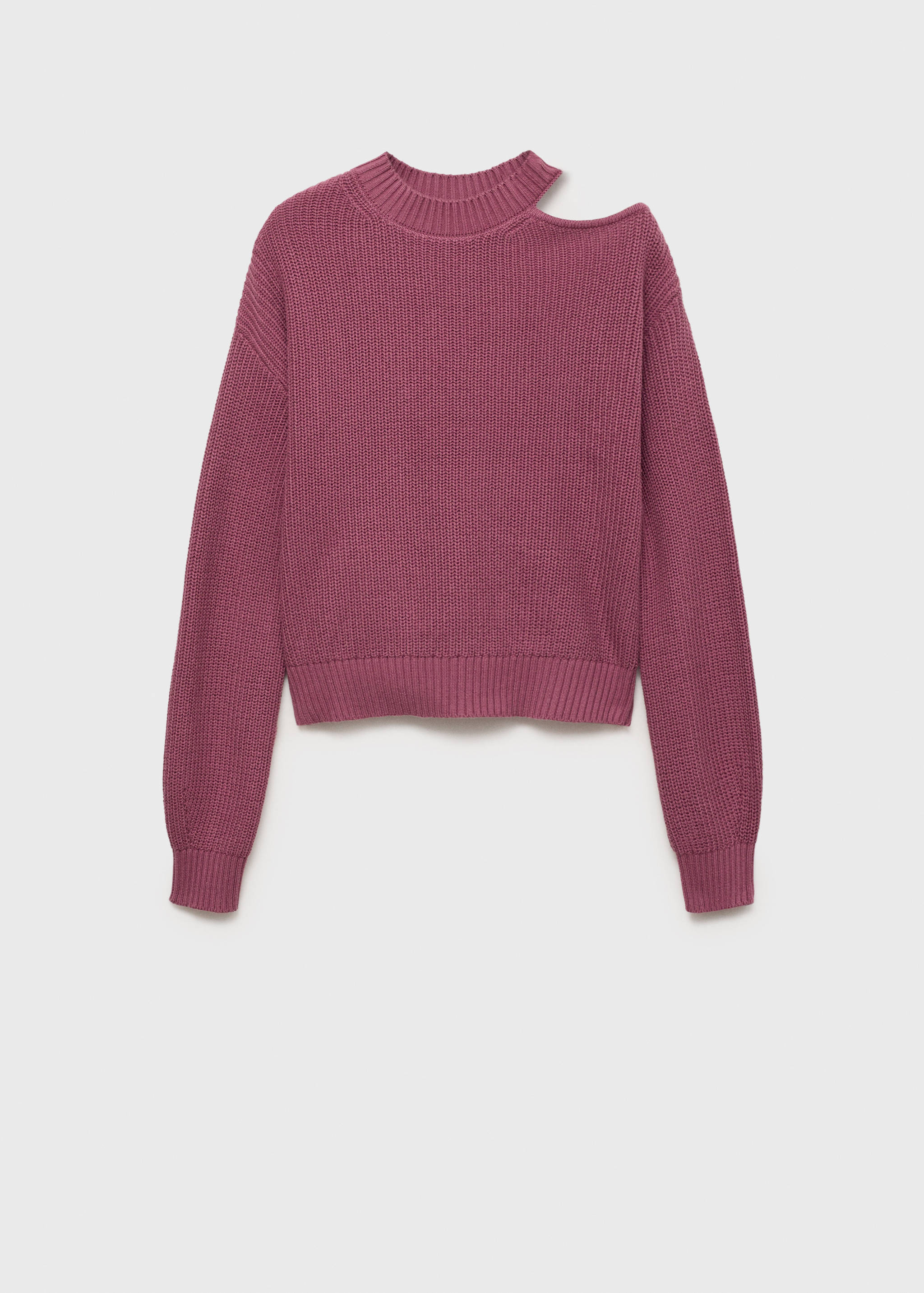 Asymmetrical sweater with shoulder opening - Article without model