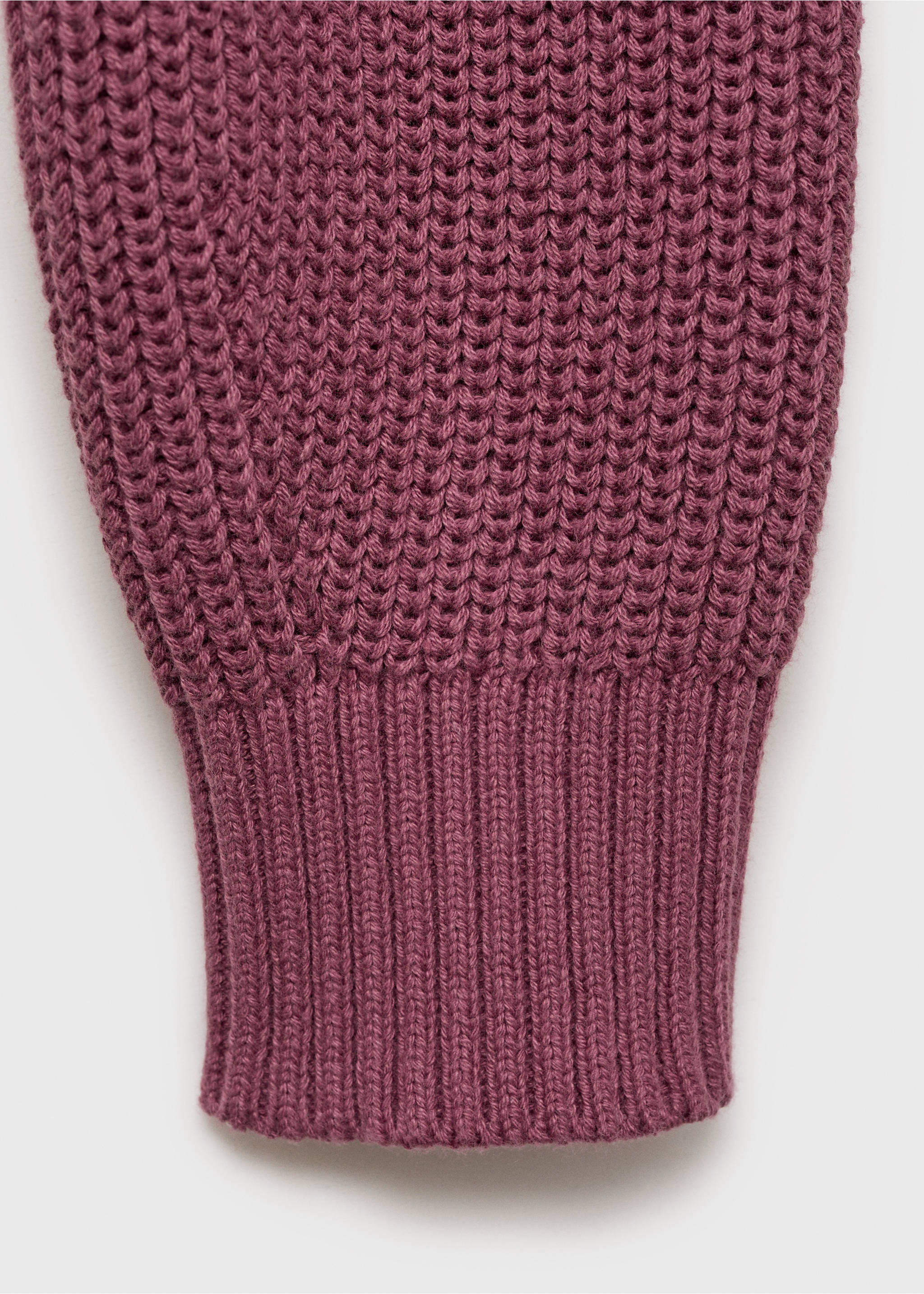 Asymmetrical sweater with shoulder opening - Details of the article 0, Purple. Ref: 87092537-00.