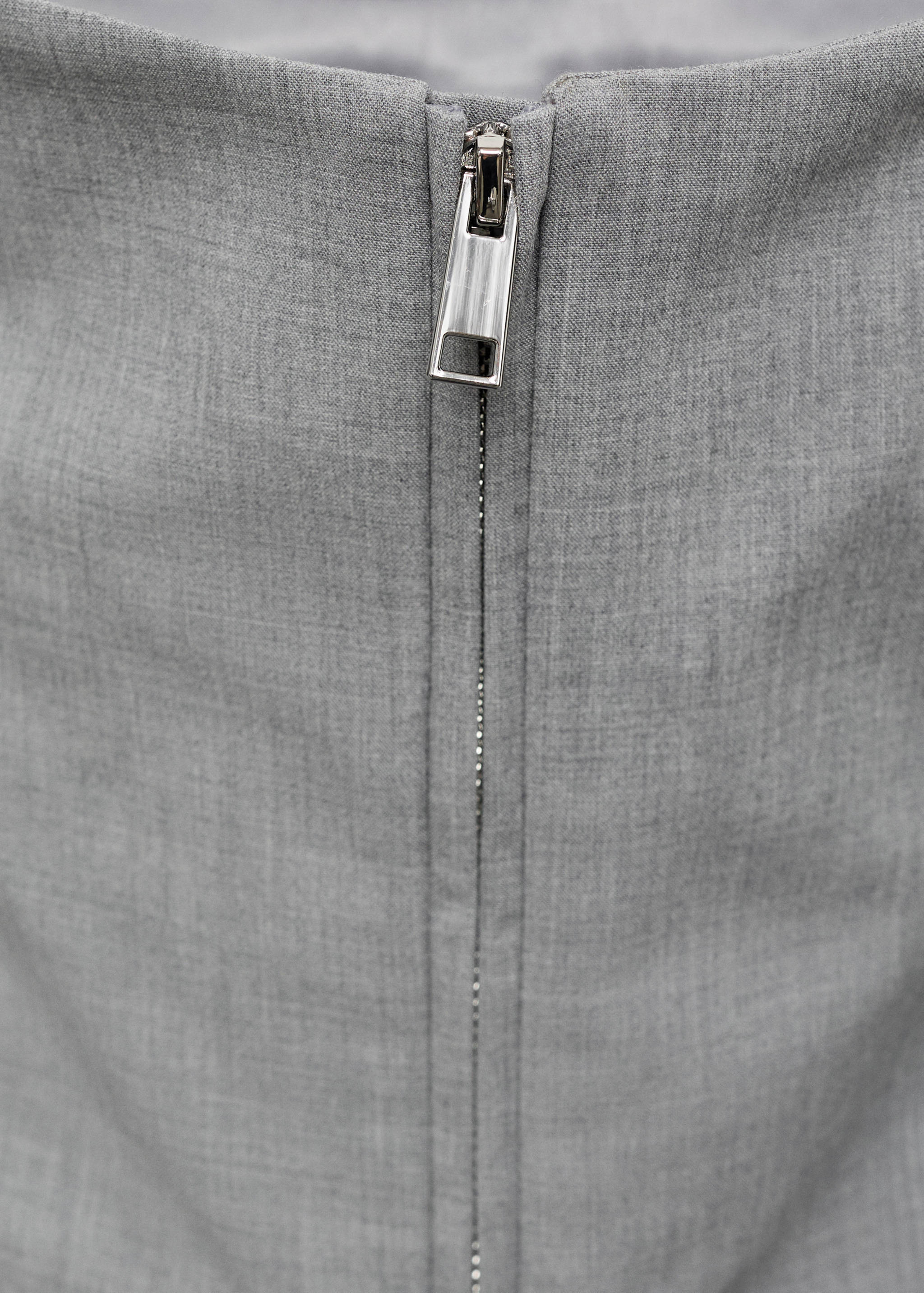 Oversized parka with zip - Details of the article 8