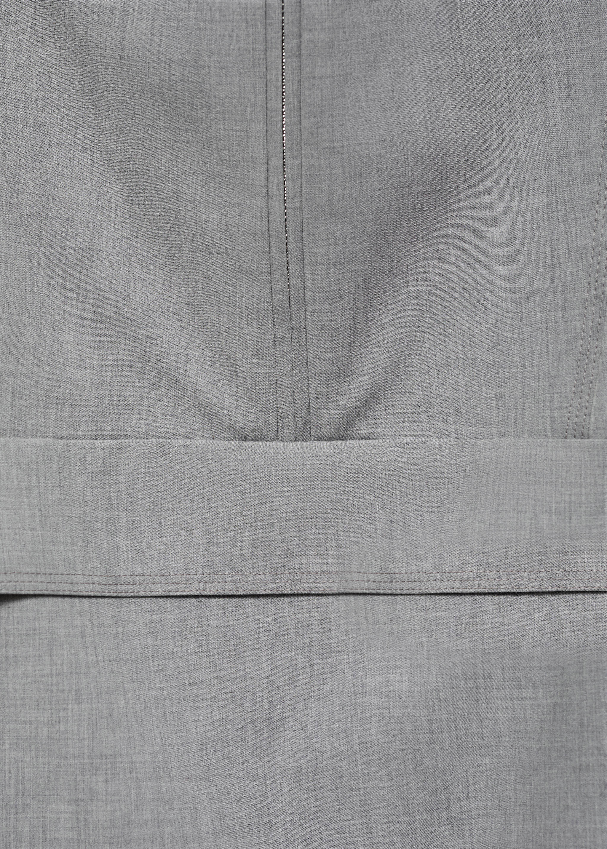 Oversized parka with zip - Details of the article 0