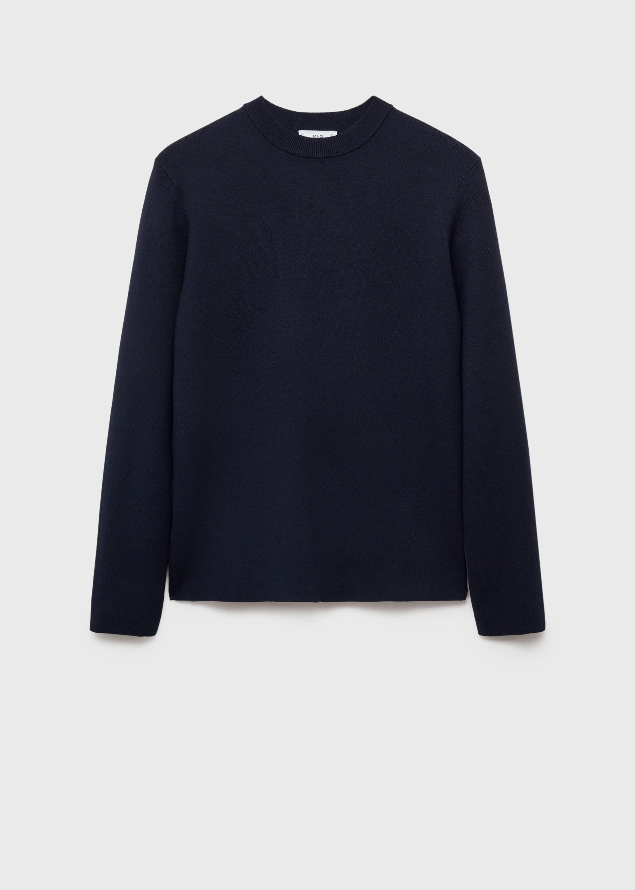 Medium-knit regular-fit sweater - Article without model, Dark Navy. Ref: 87092889-00.