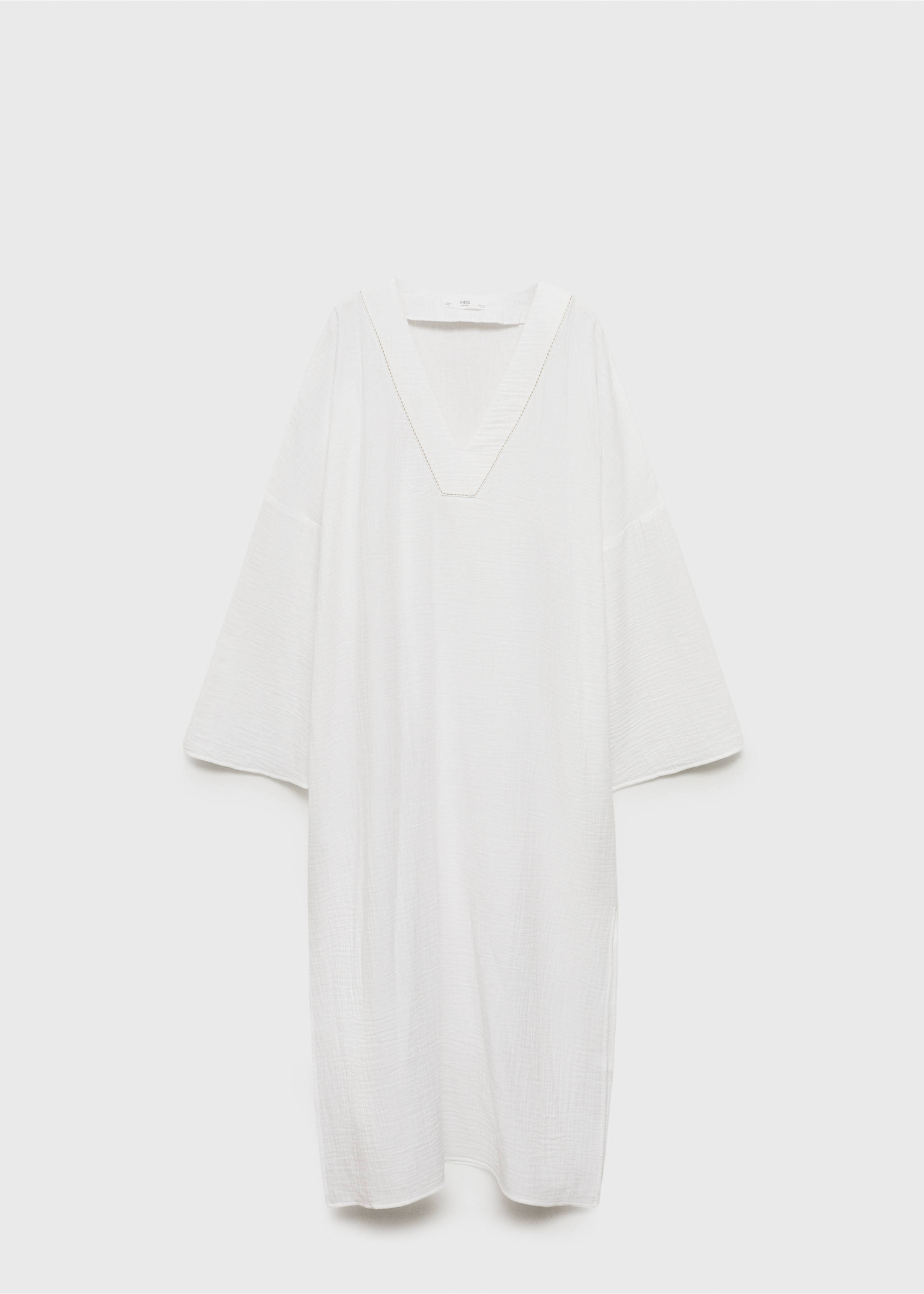 Caftan de pyjama oversize - Article sans modèle, Blanc. Ref: 87092891-00.