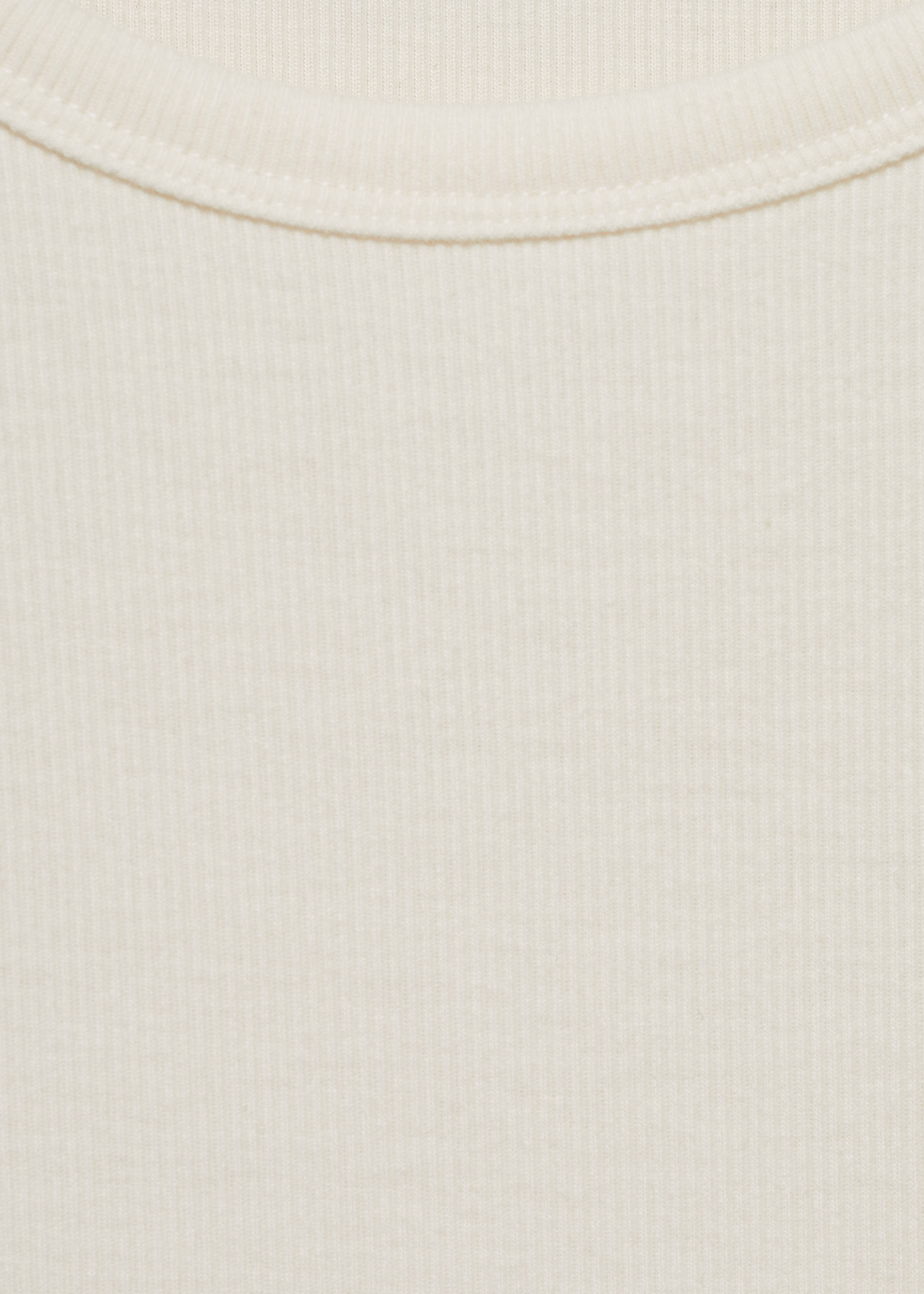 Rib-knit round-neck t-shirt - Details of the article 8