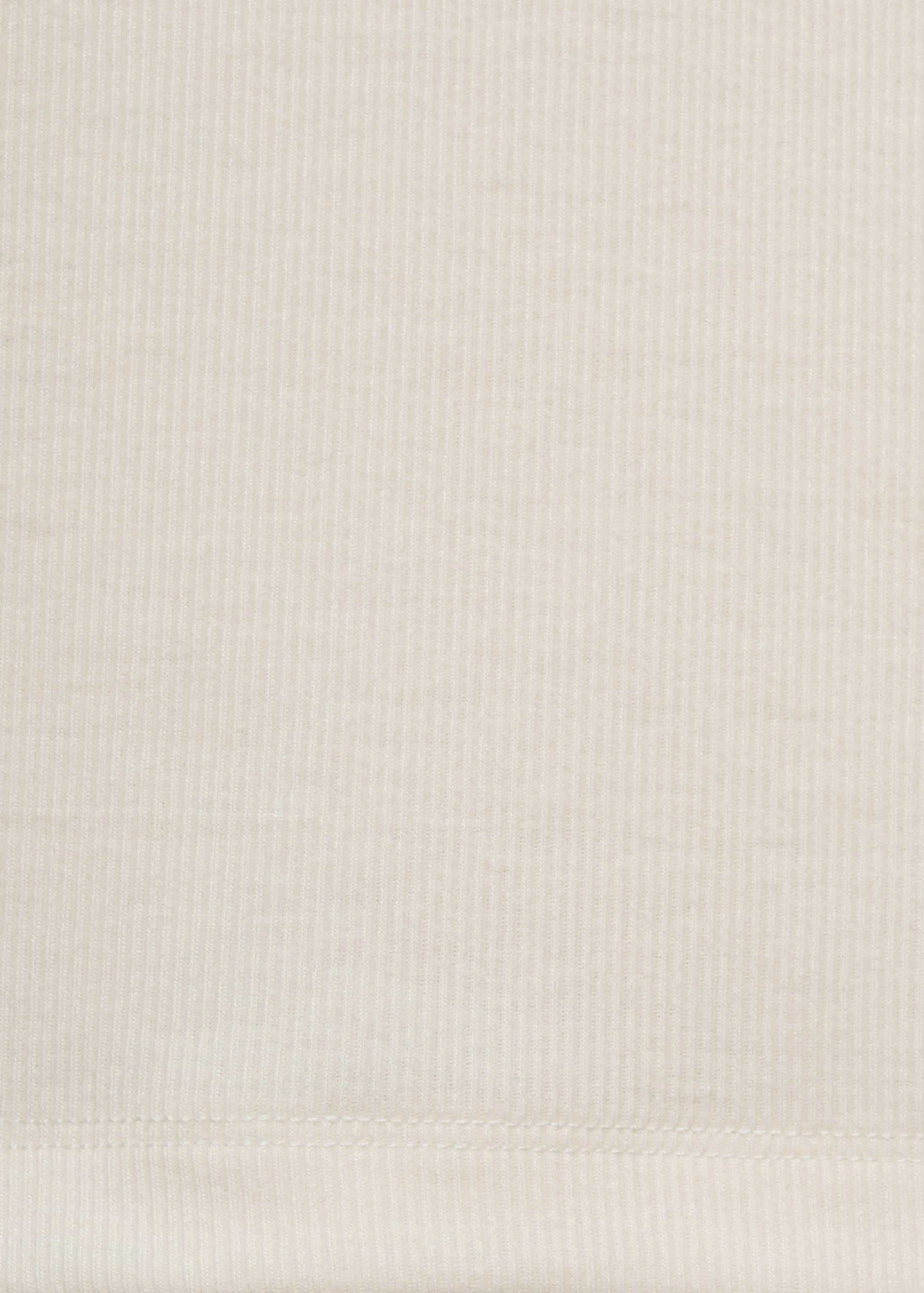 Rib-knit round-neck t-shirt - Details of the article 0