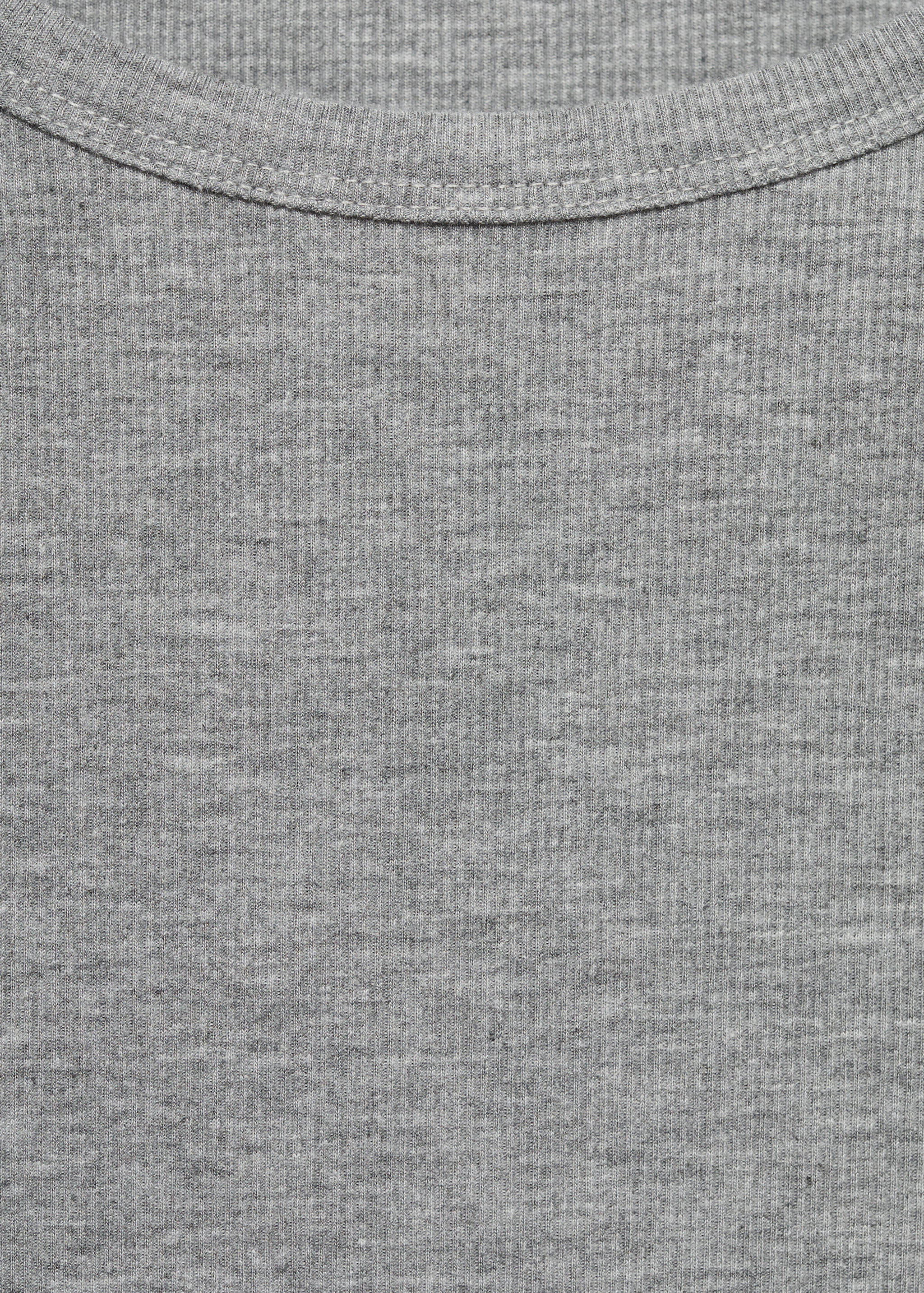 Rib-knit round-neck t-shirt - Details of the article 8