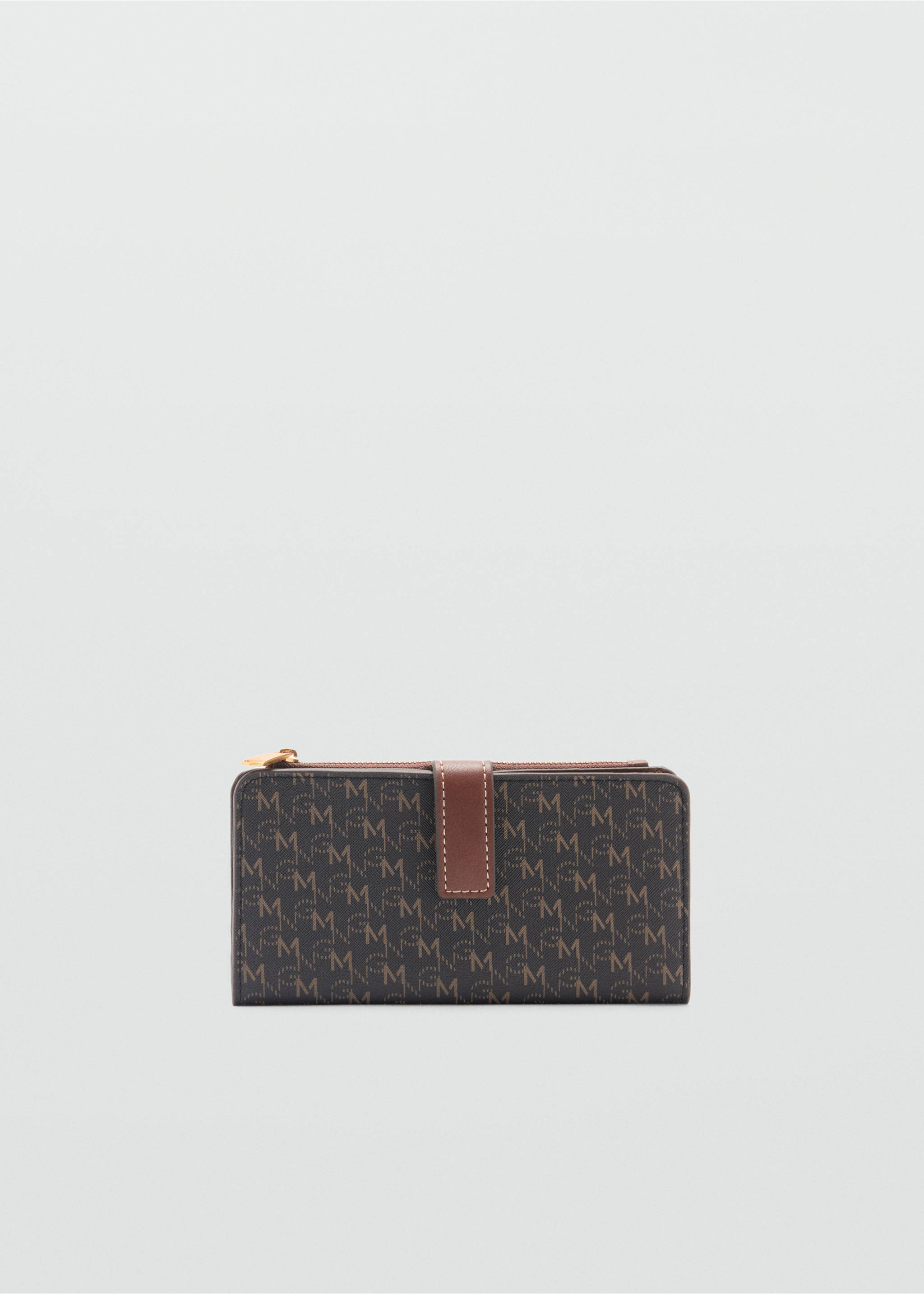 Geldbörse mit Logo-Print - Artikel ohne Model, Braun. Ref: 87092894-00.