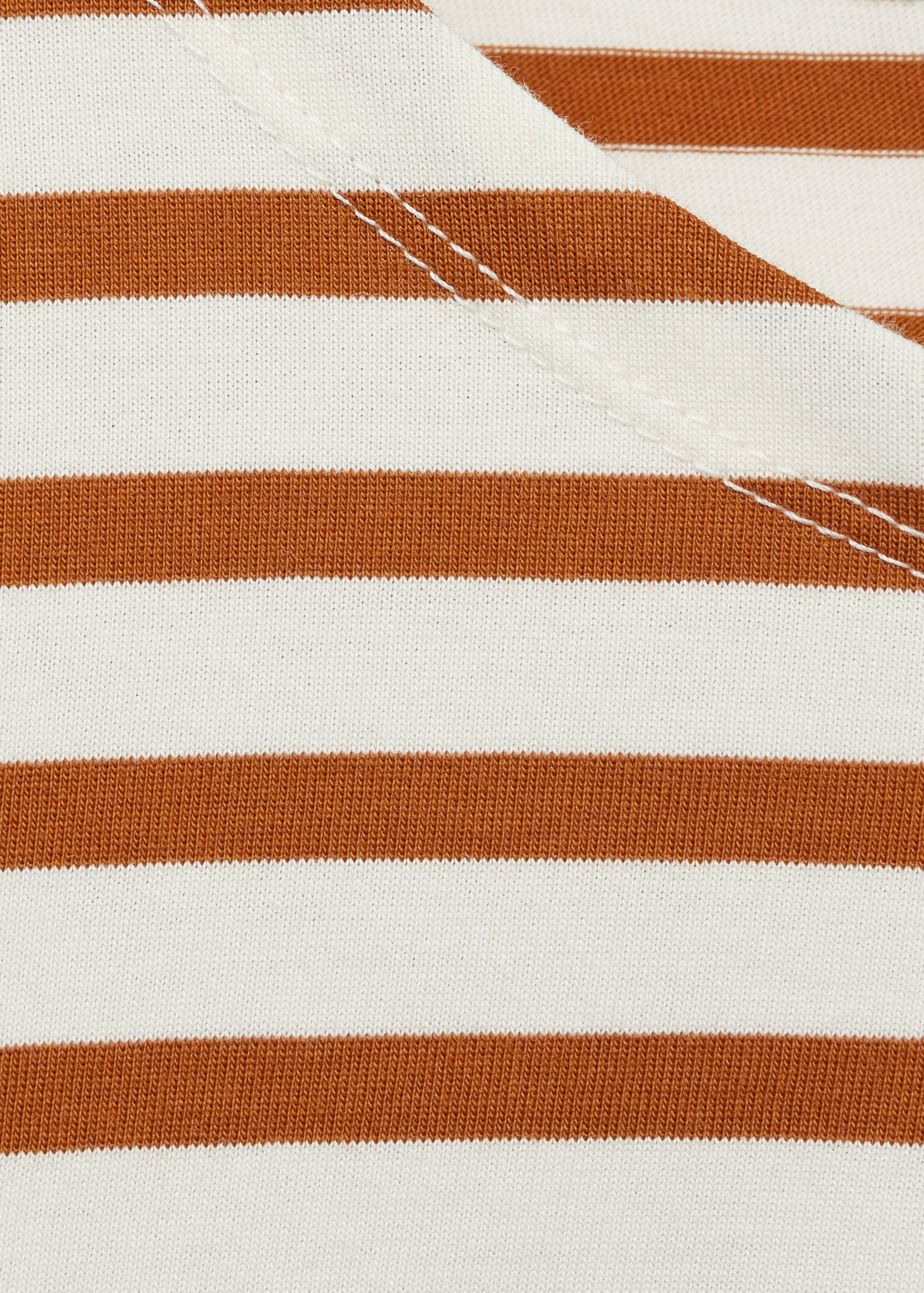 Woven cotton striped t-shirt - Details of the article 8