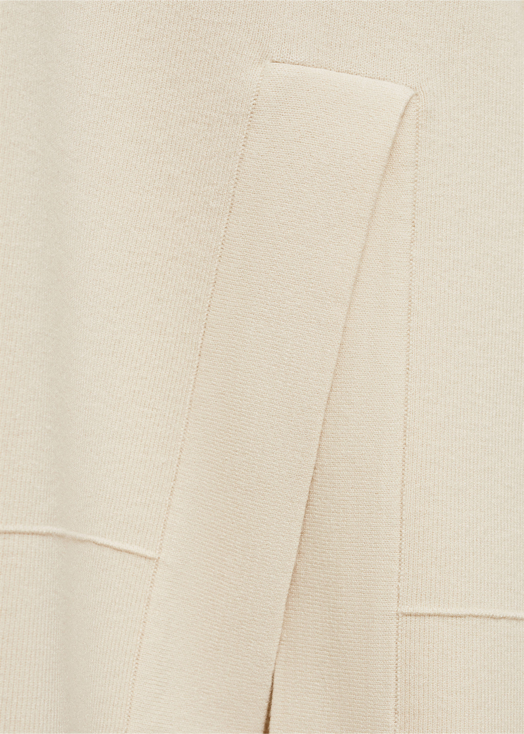 Felpa cappuccio maglia coste - Dettaglio dell'articolo 0, Grigio chiaro/pastello. Ref: 87092896-00.