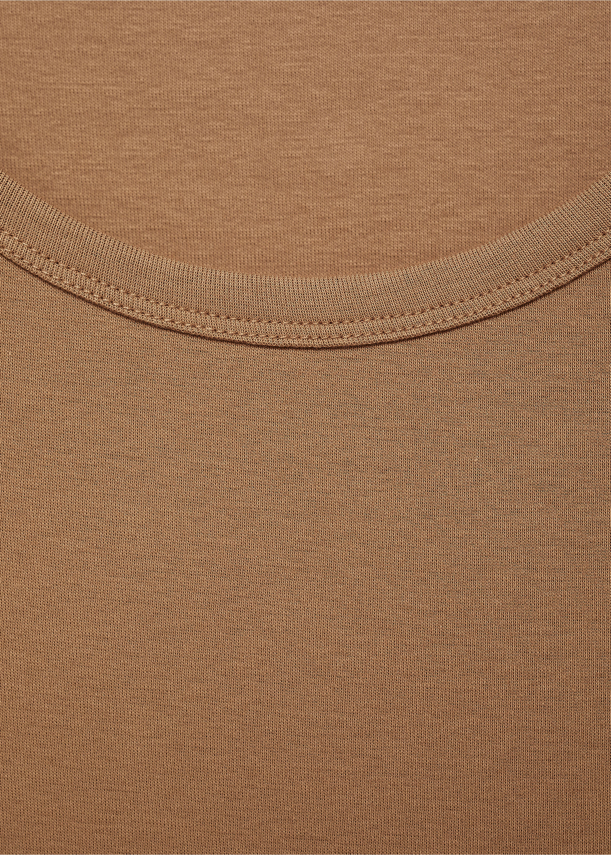 Camiseta 100% algodón manga corta - Detalle del artículo 0, Mostaza. Ref: 87092898-00.