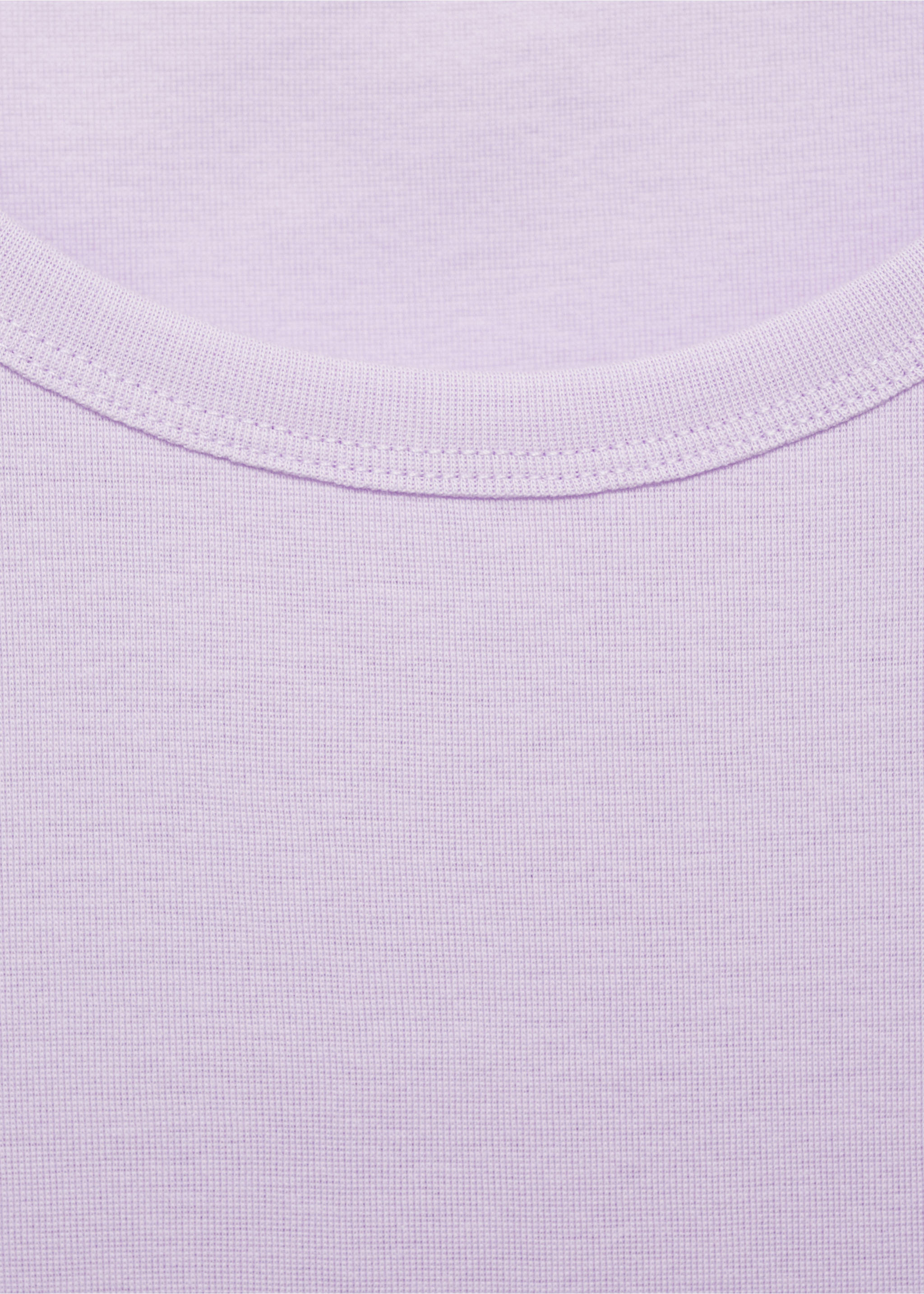100% cotton short sleeve t-shirt - Details of the article 0, Lilac. Ref: 87092898-00.