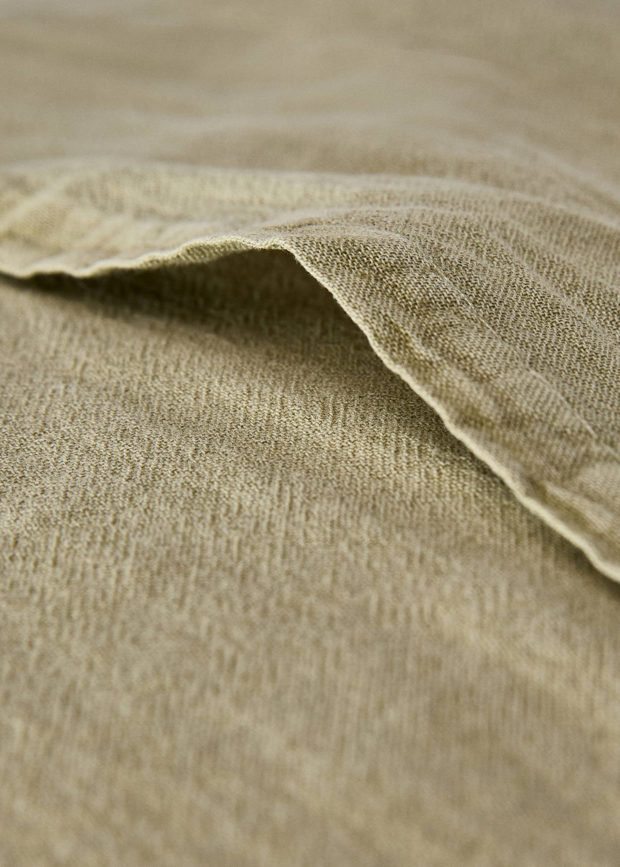 Garment-dyed cotton cushion cover with checks 50x50 cm - Details of the article 4