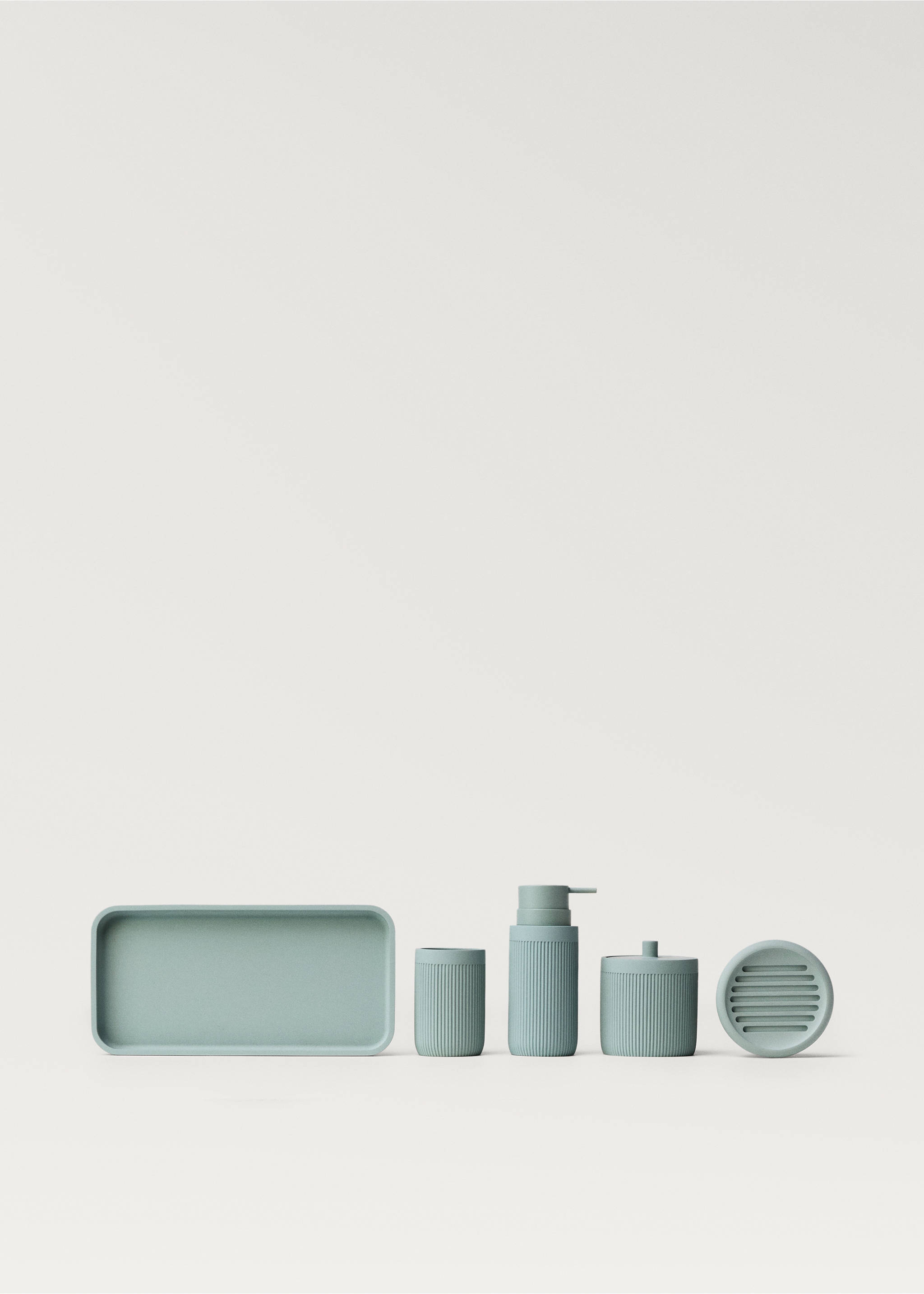 Resin soap dish - Details of the article 3, Blue. Ref: 87092911-00.