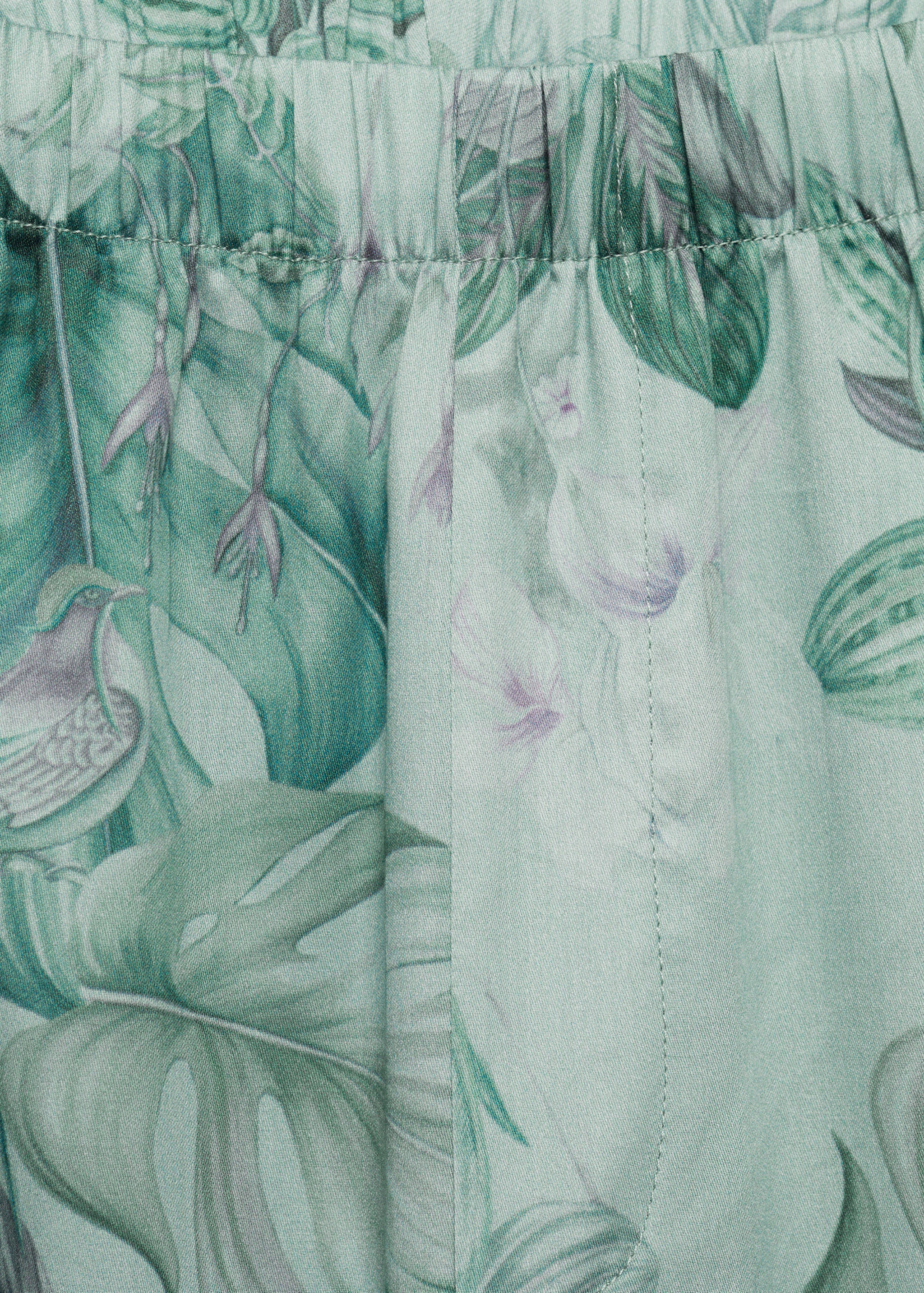 Tropical-print pyjama trousers - Details of the article 8