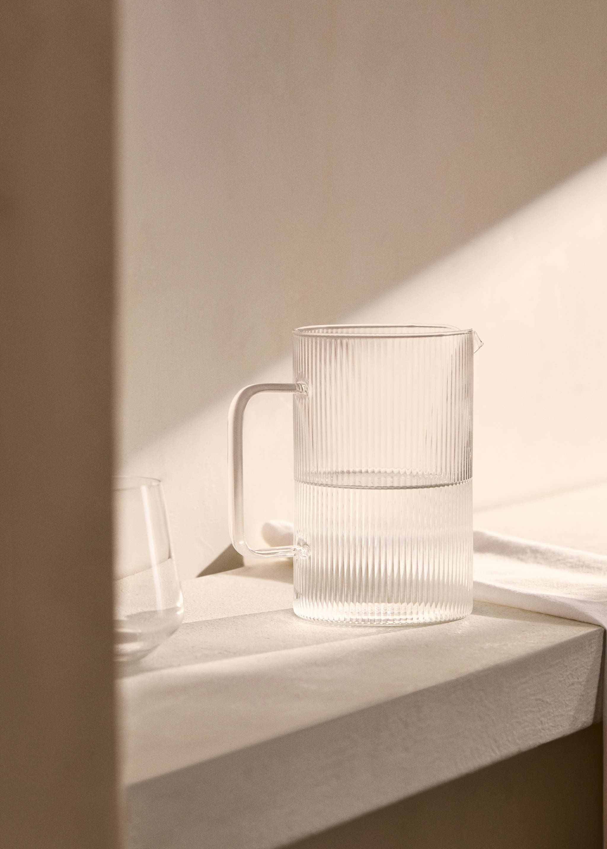 Carafe en borosilicate détail lignes - Plan général