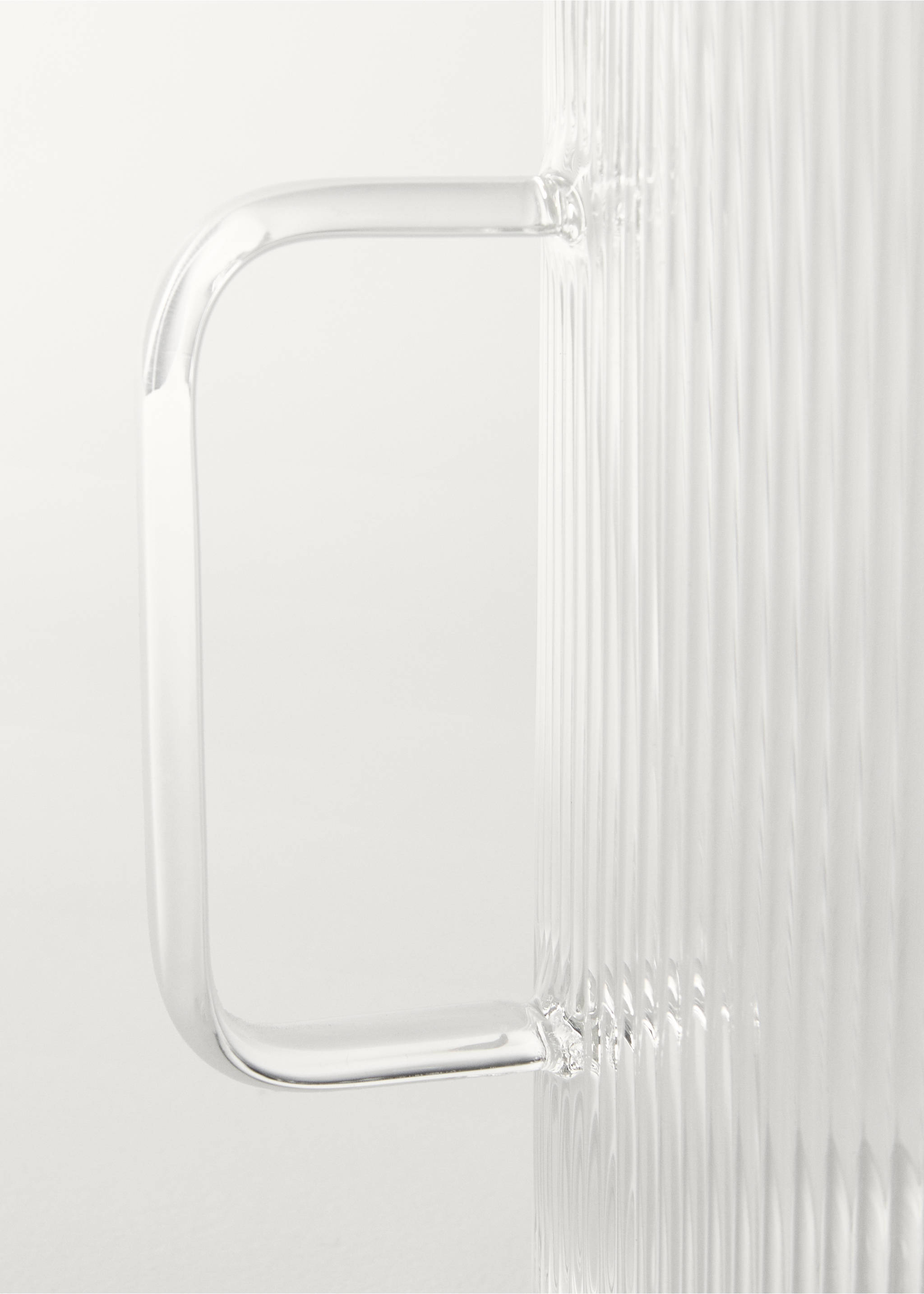 Carafe en borosilicate détail lignes - Détail de l'article 2, Gris glacé. Ref: 87092924-00.