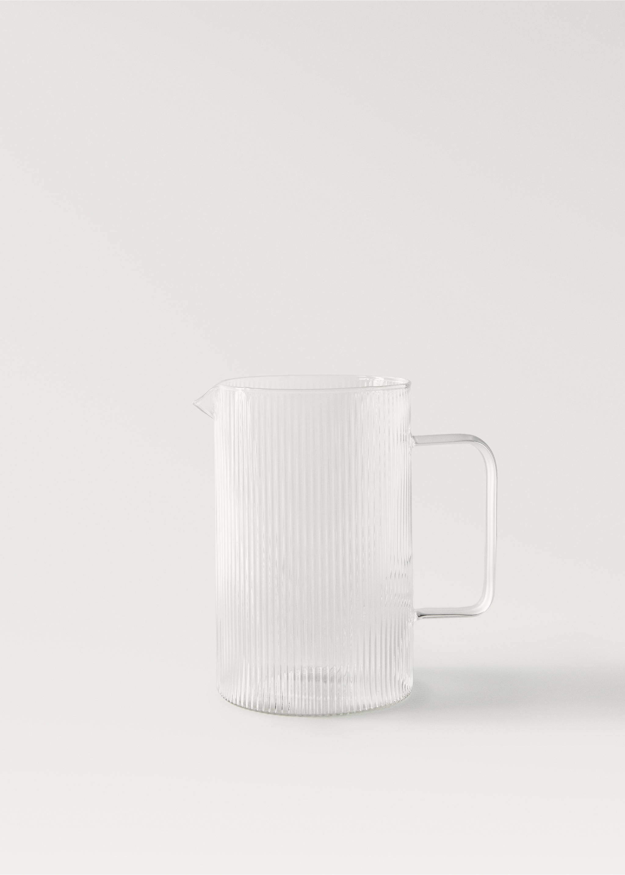 Carafe en borosilicate détail lignes - Article sans modèle, Gris glacé. Ref: 87092924-00.