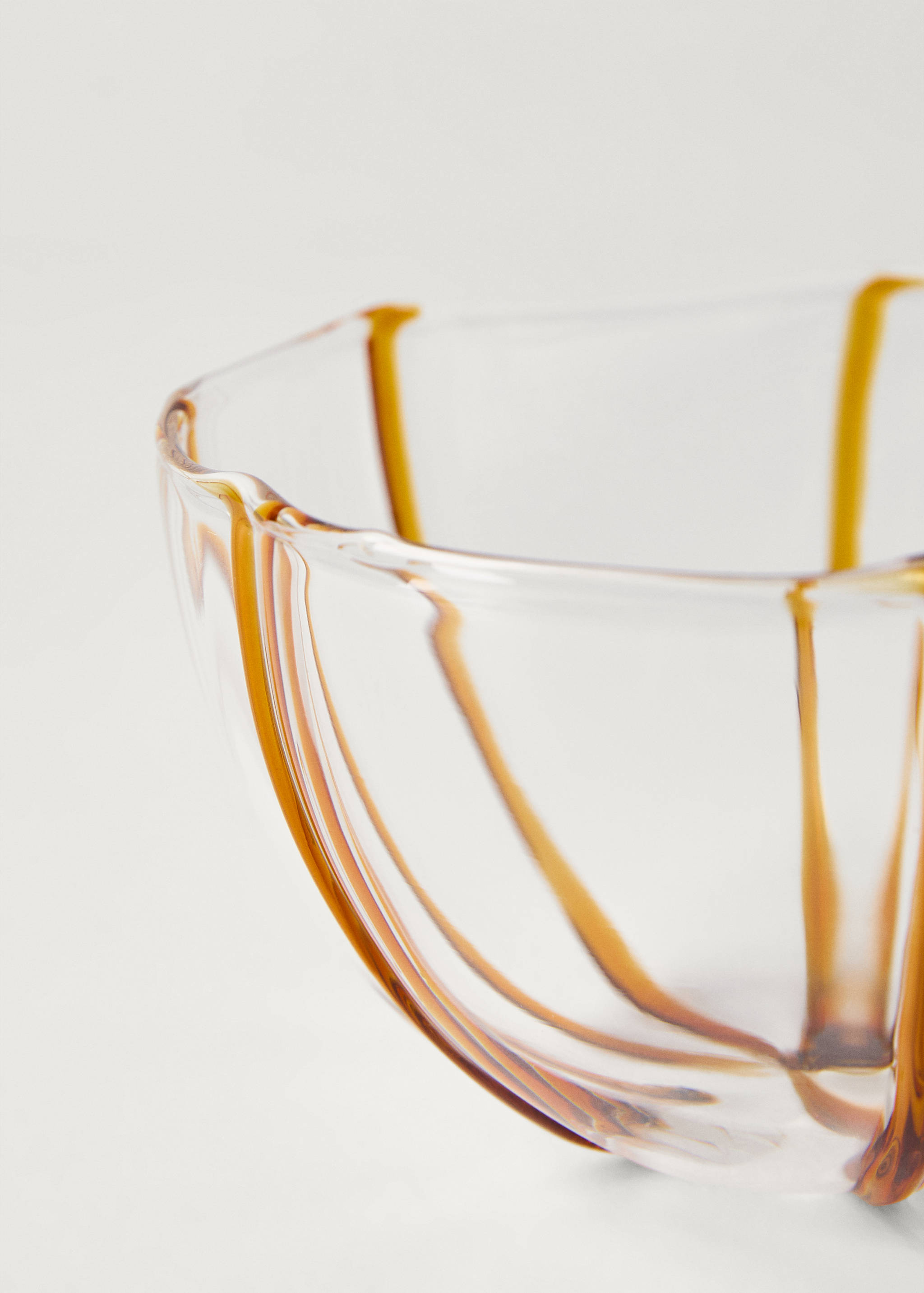 Borosilicate bowl with coloured lines - Details of the article 1
