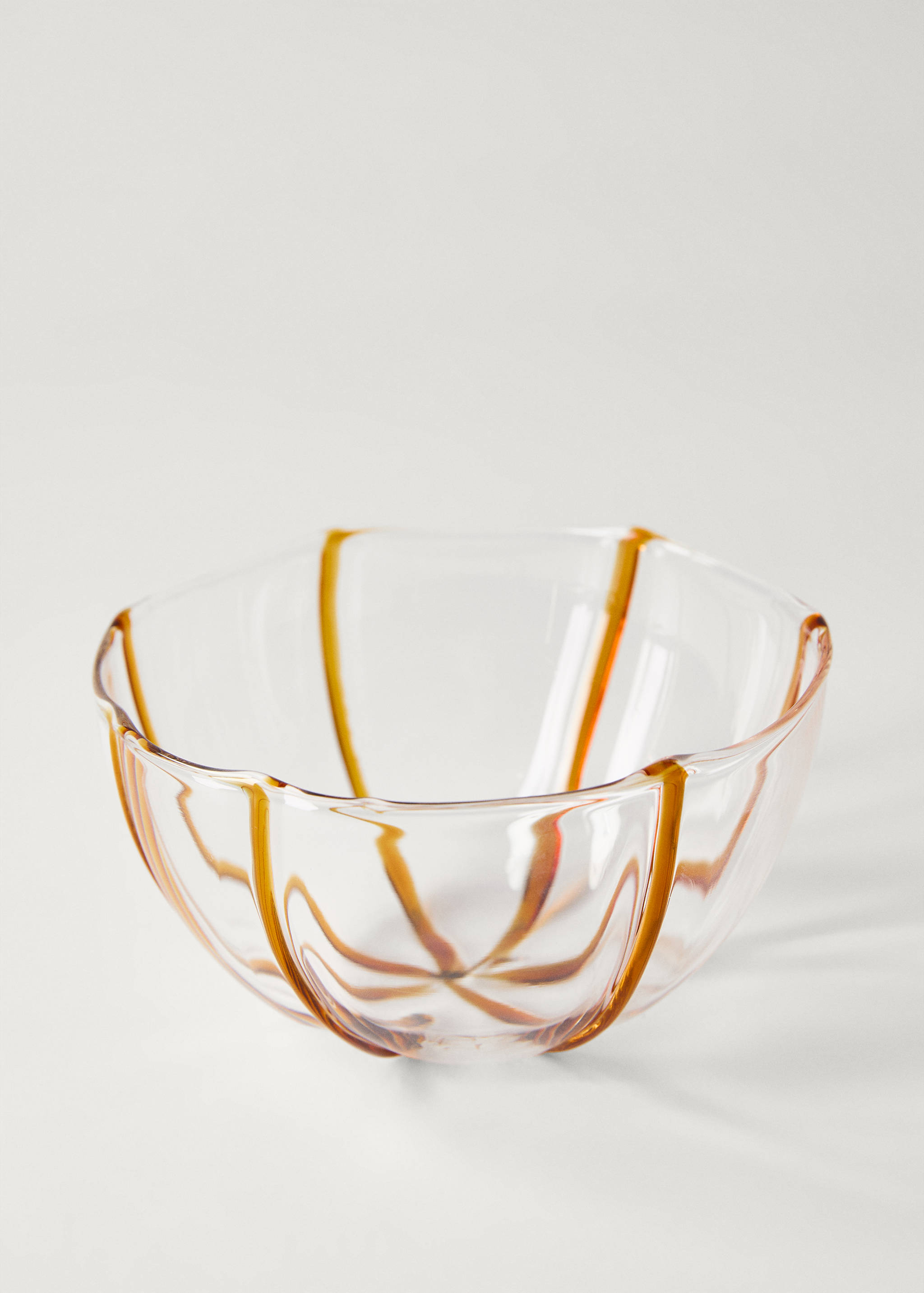 Borosilicate bowl with coloured lines - Details of the article 2