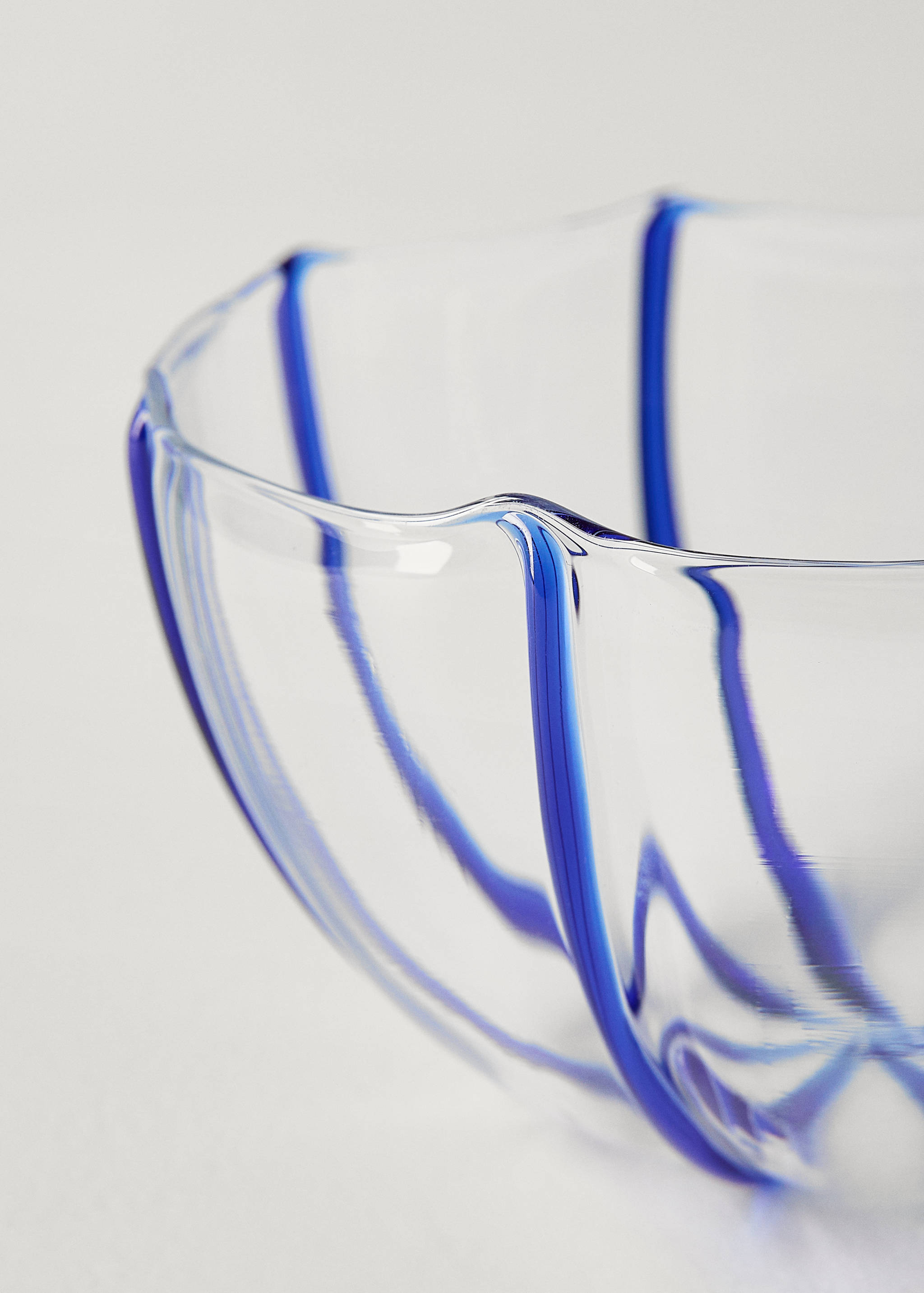Borosilicate bowl with coloured lines - Details of the article 1