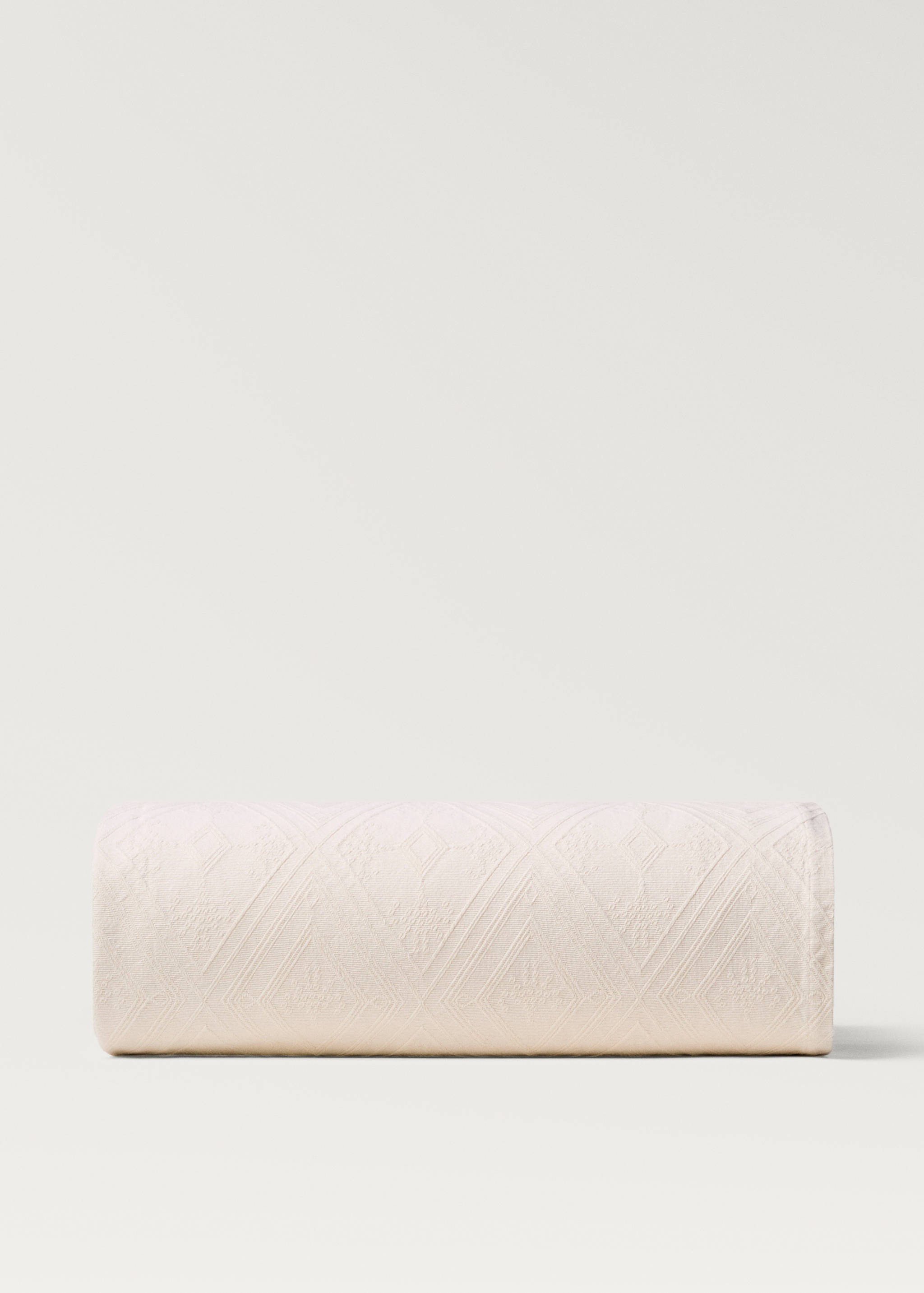 Tagesdecke aus Baumwoll-Jacquard mit Rautenmuster für 90/105 cm Bett - Artikel ohne Model