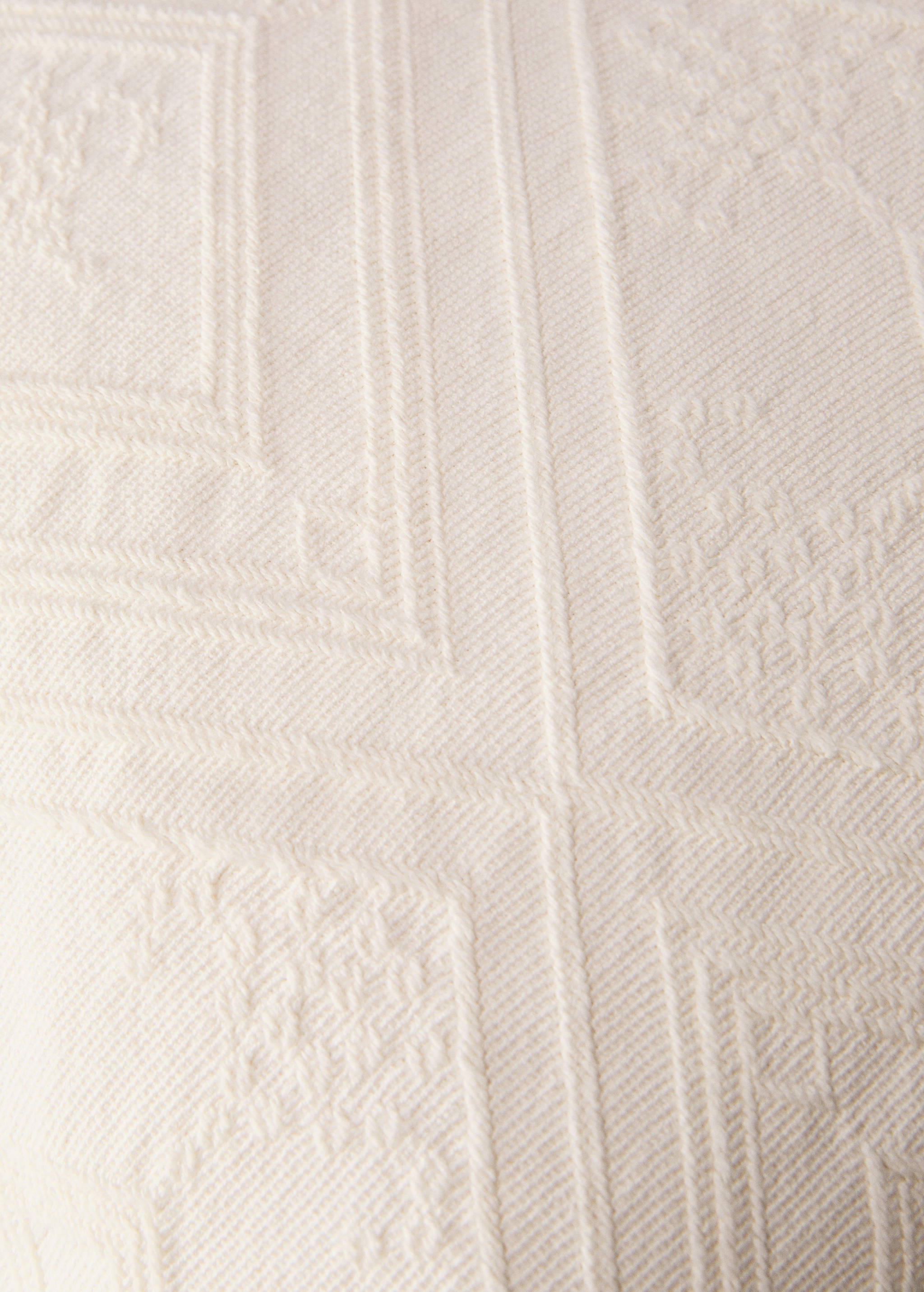Funda coixí cotó jacquard rombes 60x60 cm - Detall de l'article 4