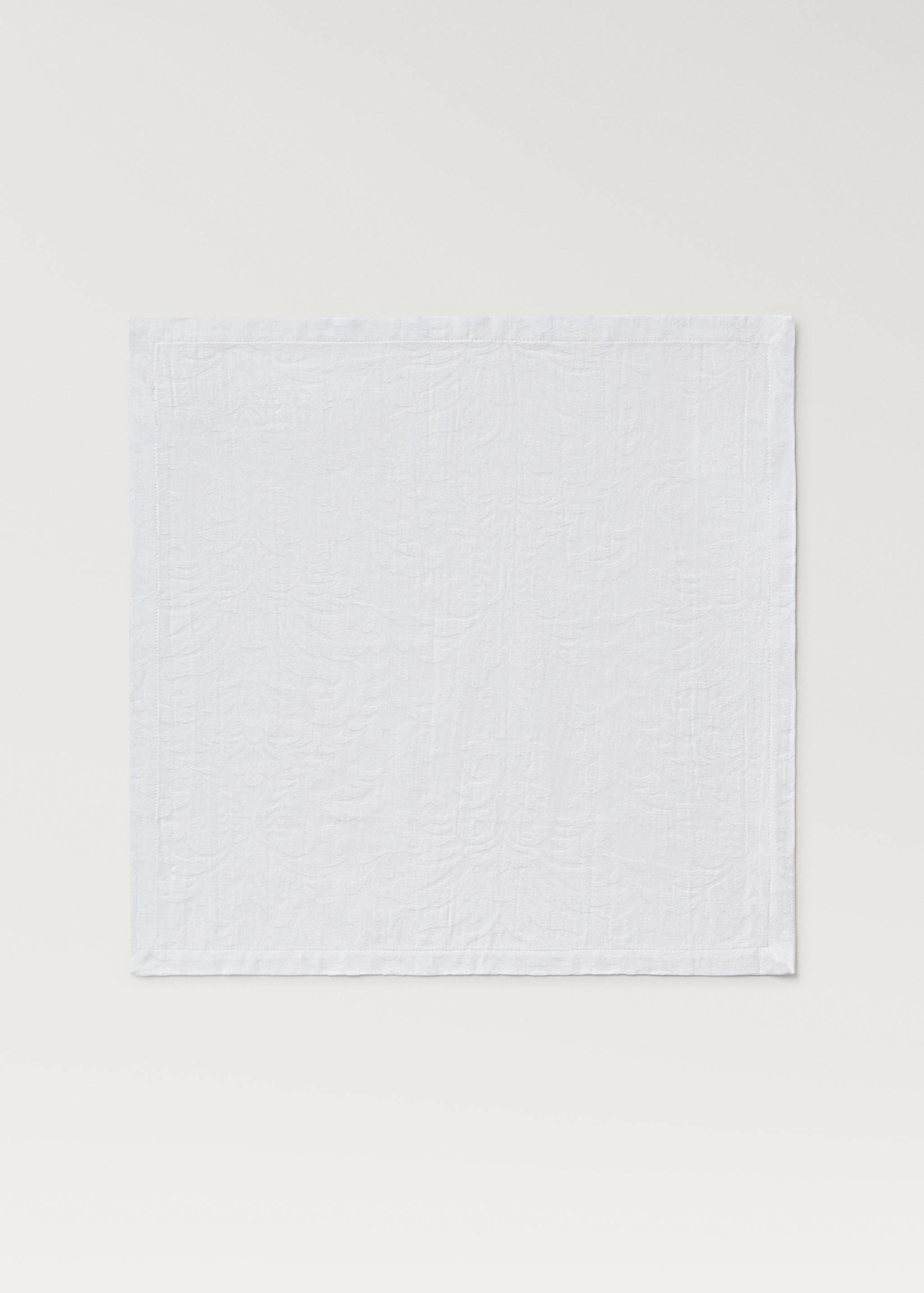 Servietten aus Baumwolljacquard mit Blumenmuster - Artikel ohne Model