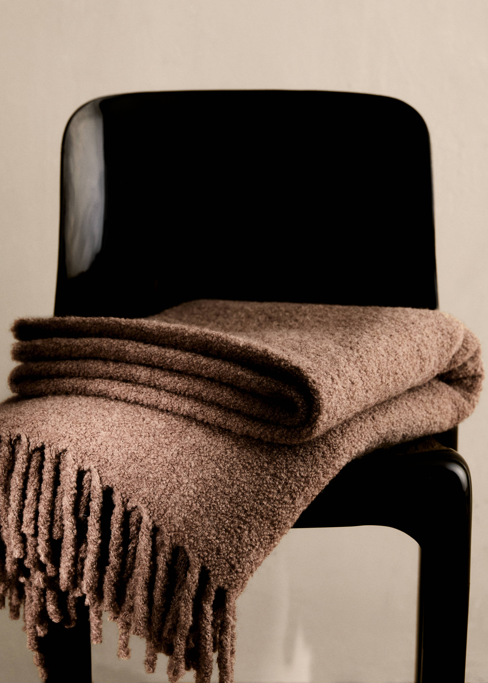 Manta textura bouclé - Pla general