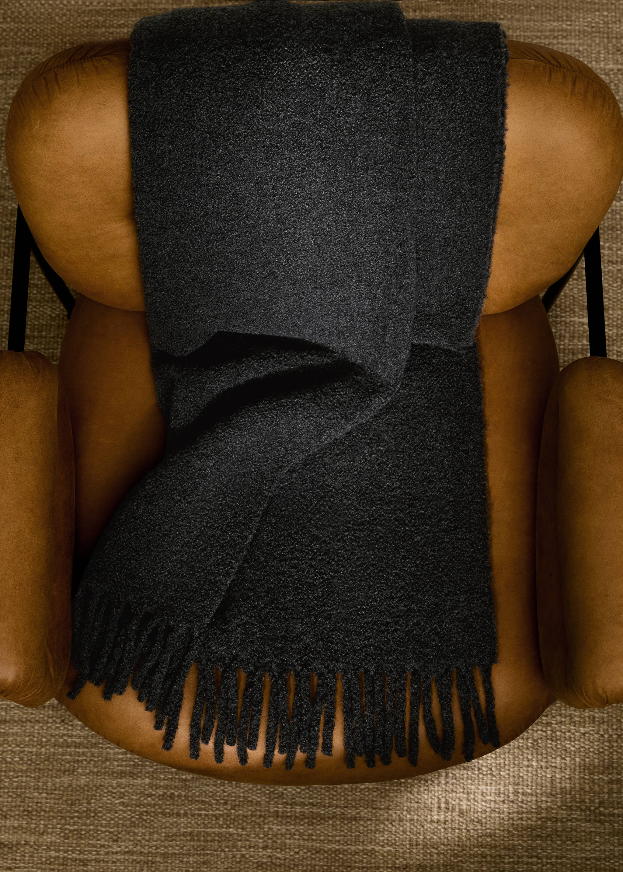Manta textura bouclé - Pla general