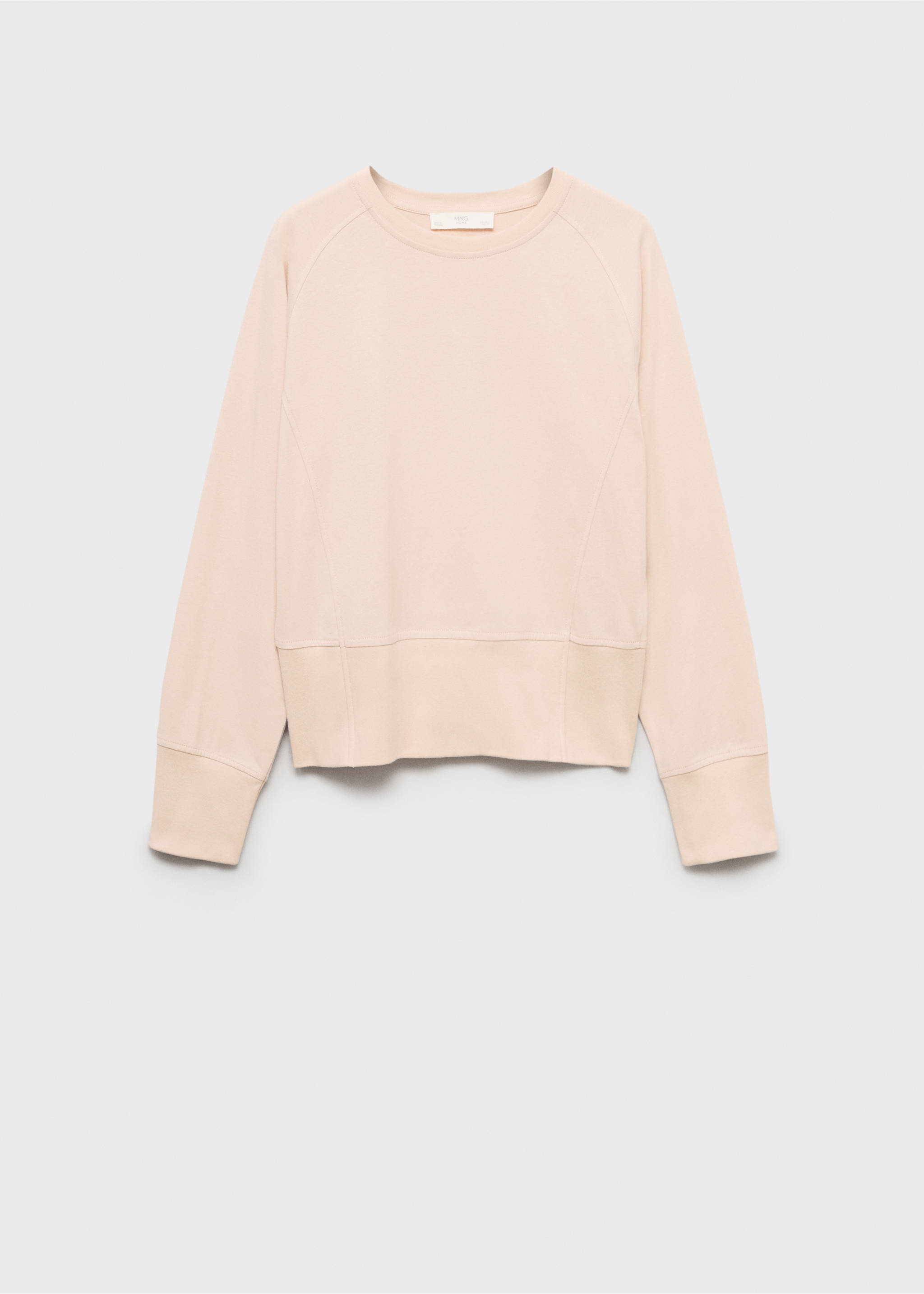 Cotton sweatshirt with soft finish - Article without model, Salmon. Ref: 87092970-00.