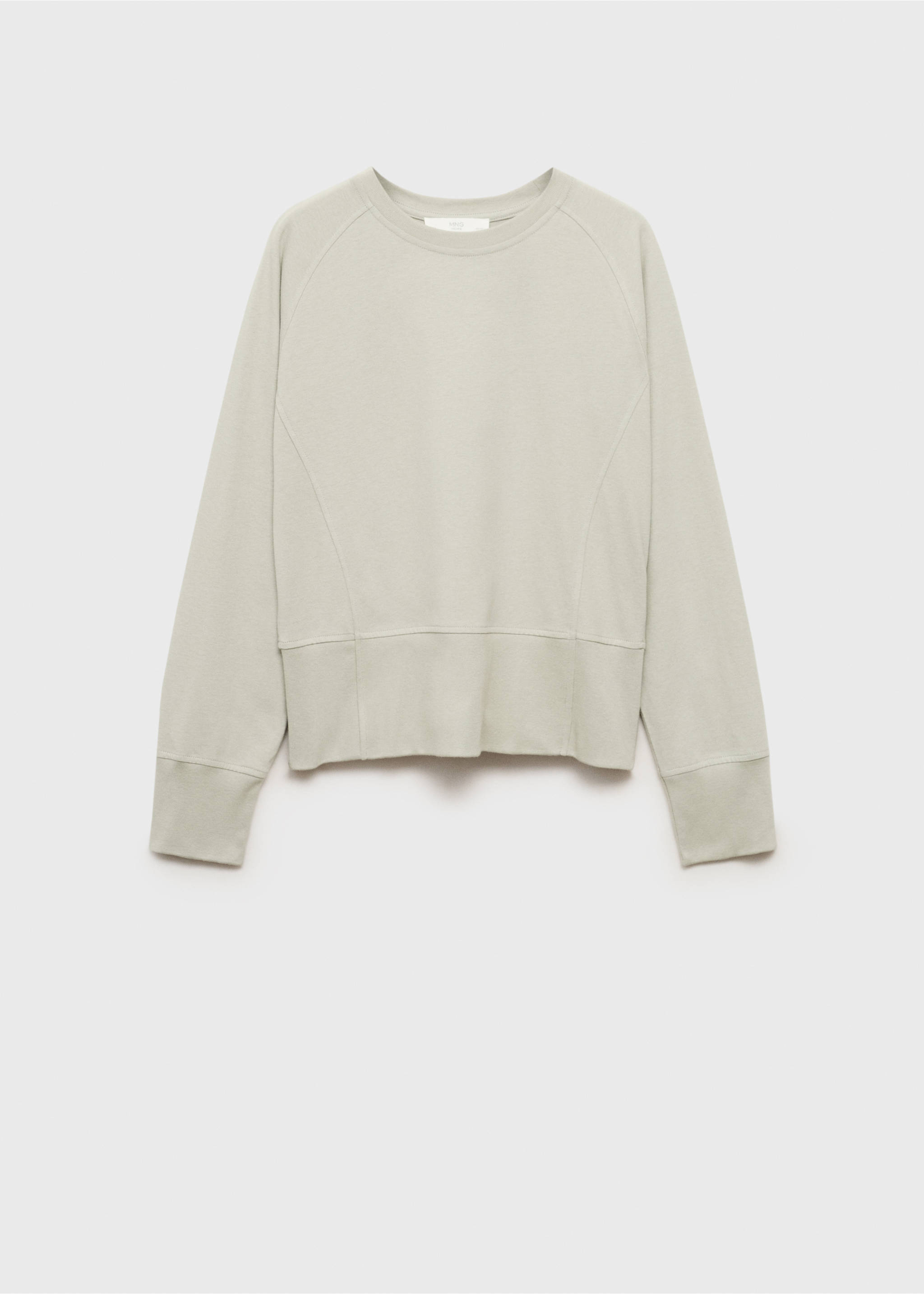 Baumwoll-Sweatshirt mit Soft-Finish - Artikel ohne Model, Wassergrün. Ref: 87092970-00.