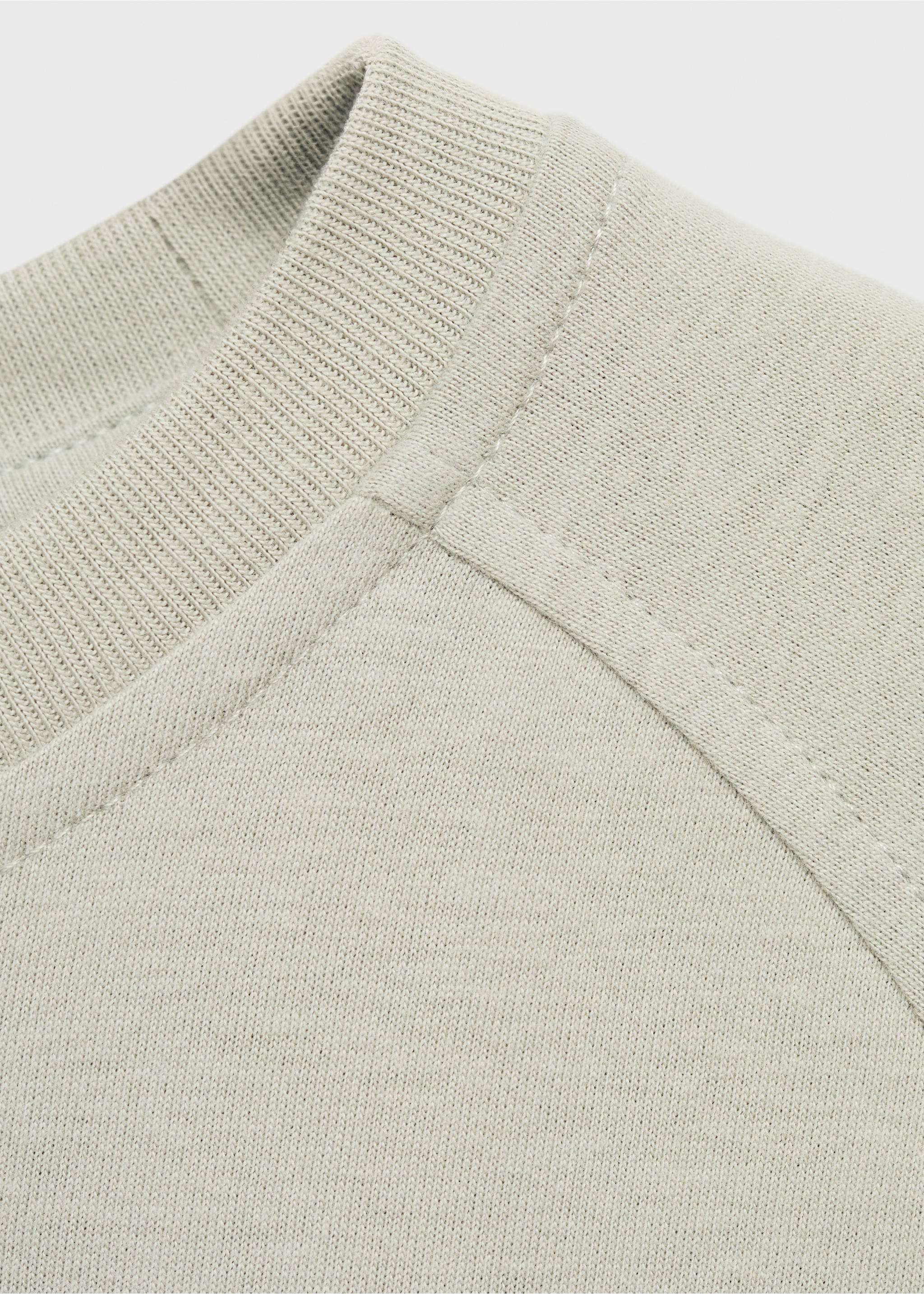 Baumwoll-Sweatshirt mit Soft-Finish - Detail des Artikels 8, Wassergrün. Ref: 87092970-00.