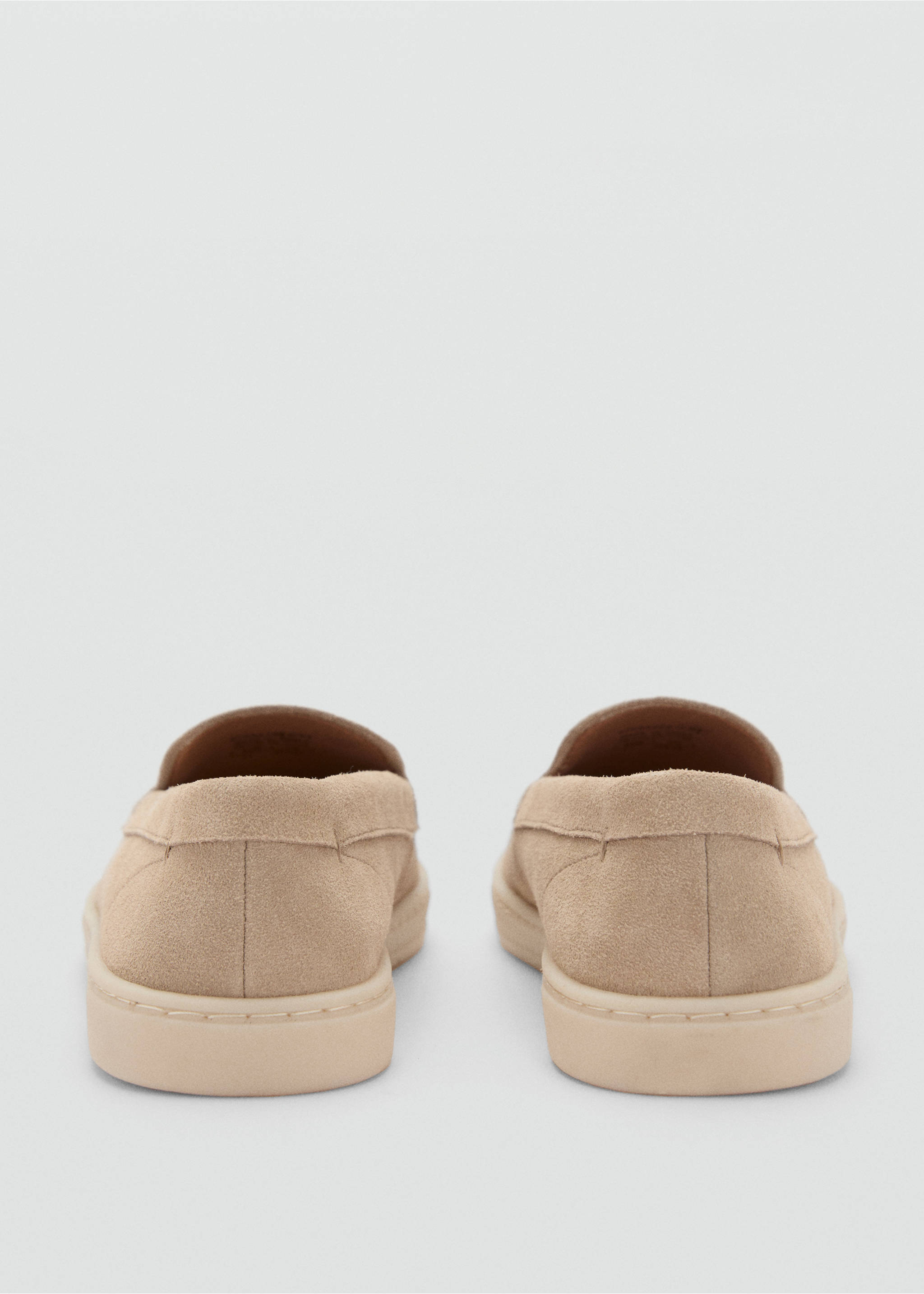 Schuh aus Rauleder - Detail des Artikels 1, Sandfarben. Ref: 87093268-00.
