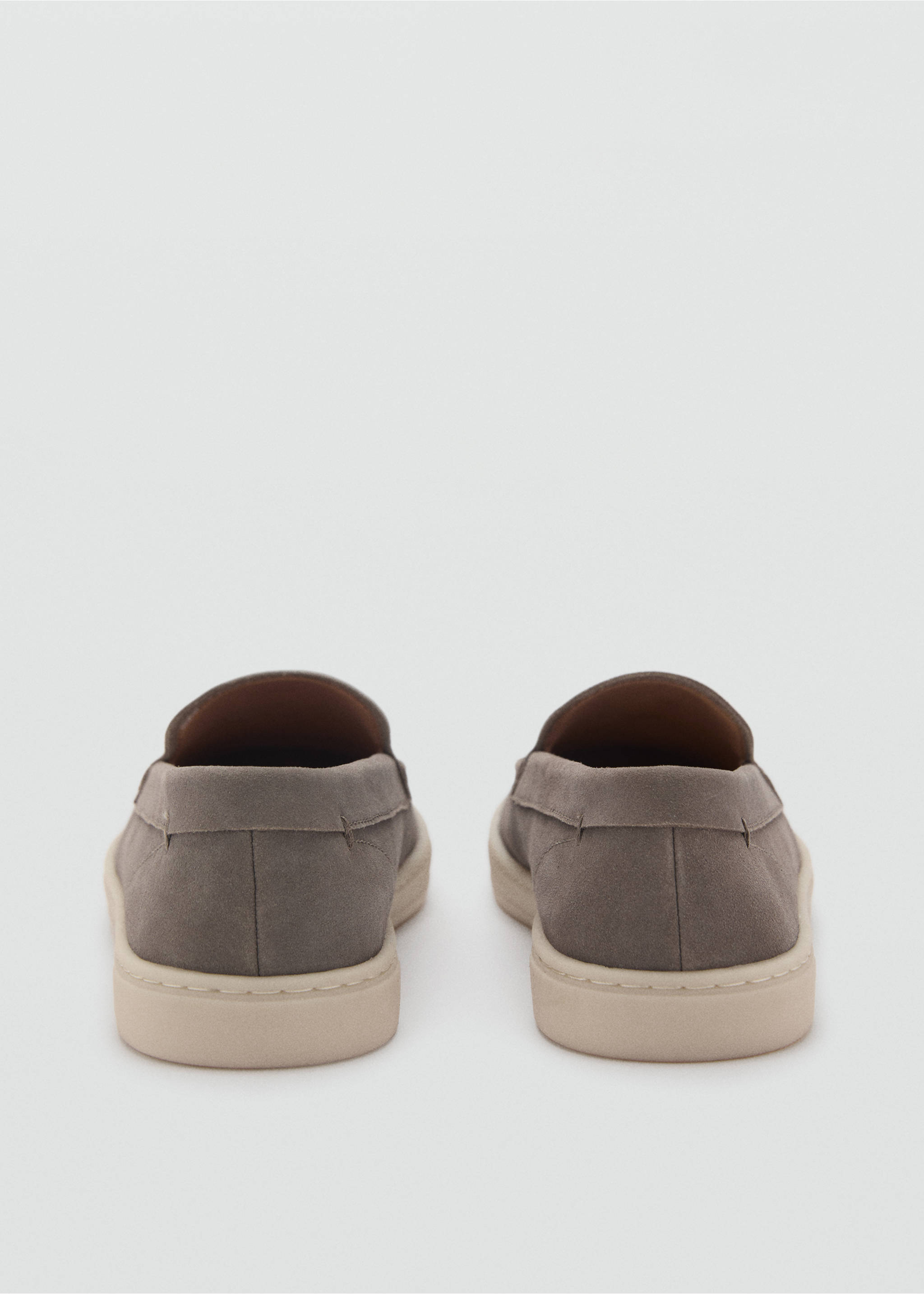 Split leather shoes - Details of the article 1, Grey. Ref: 87093268-00.