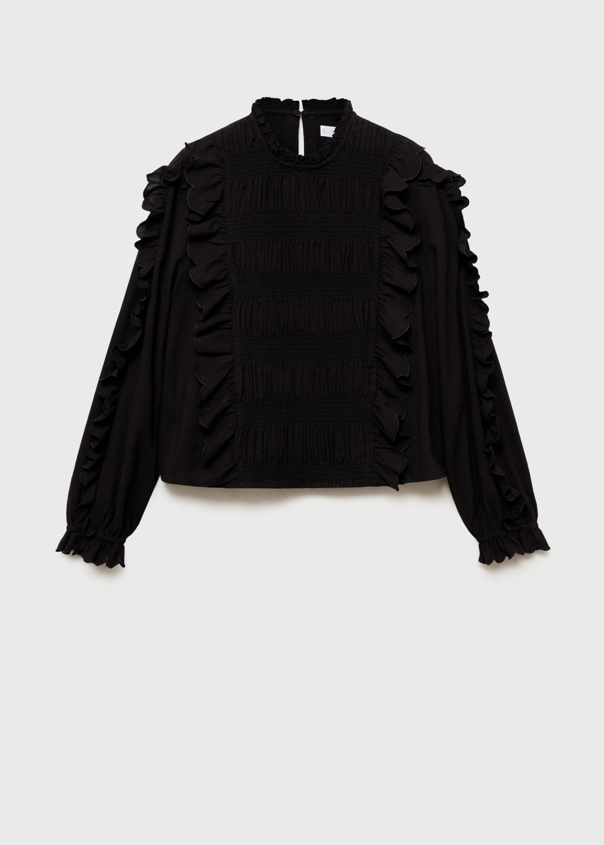 Ruched blouse with ruffles - Article without model