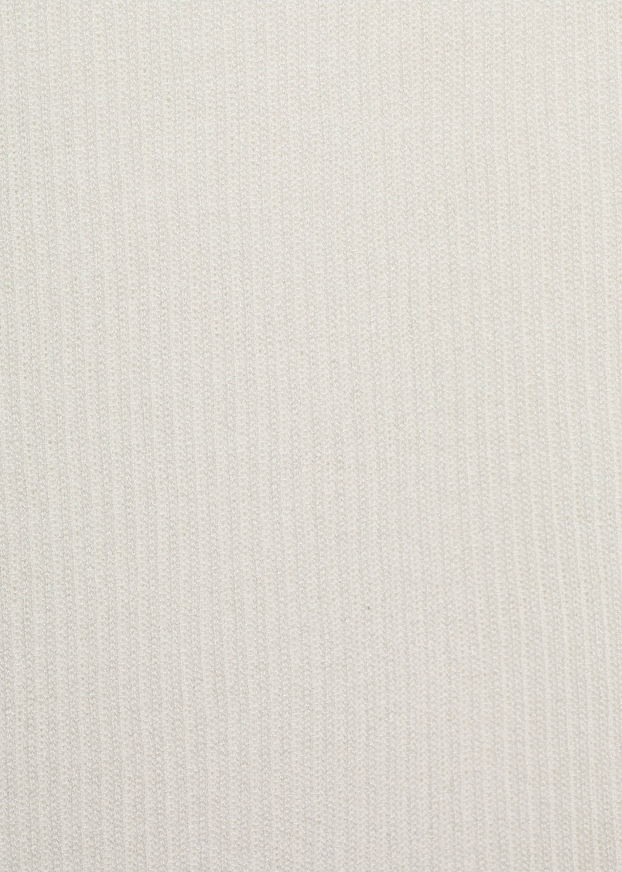 Geripptes Feinstrick-Top - Detail des Artikels 0, Ecru. Ref: 87093279-00.