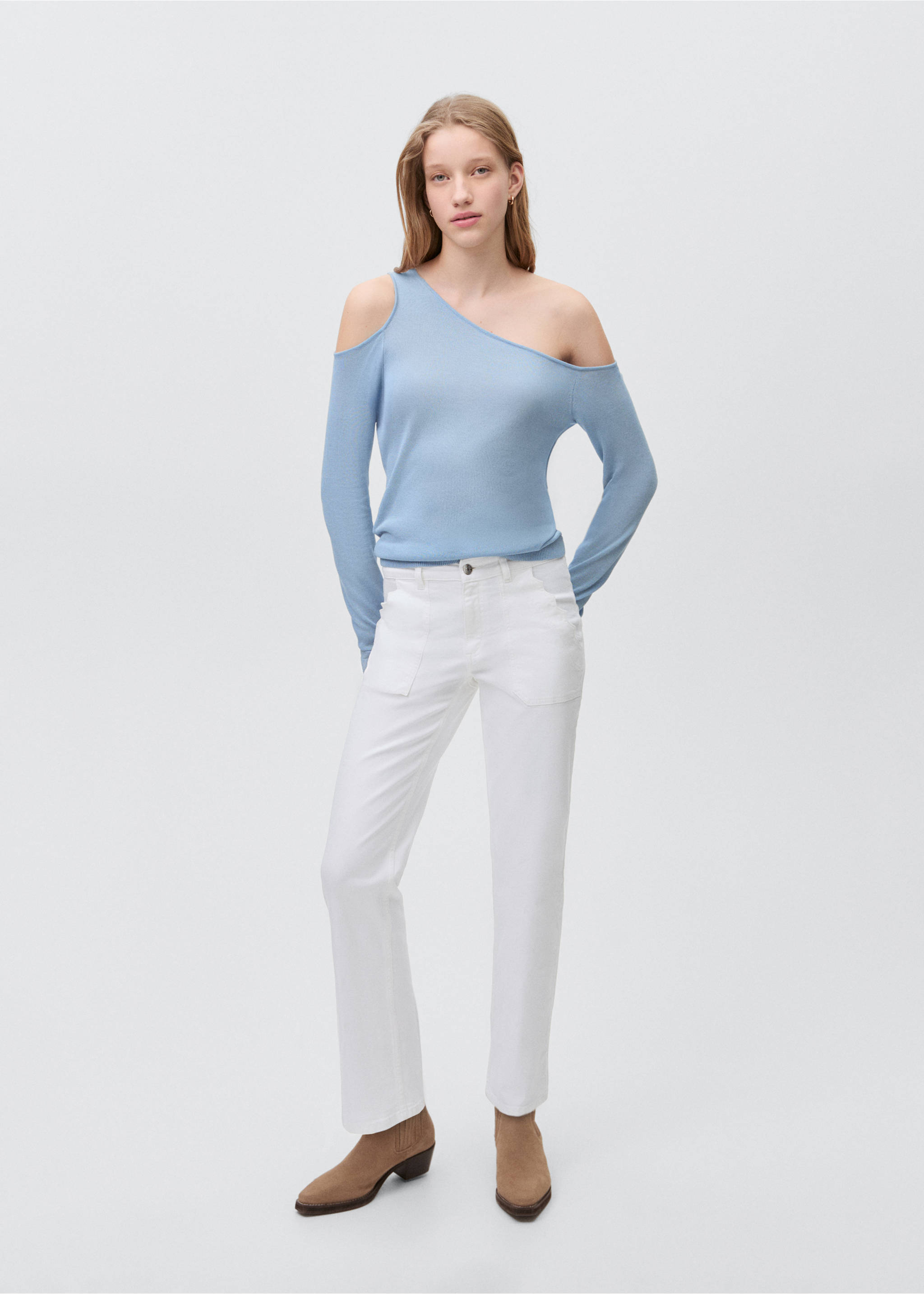 Slim Fit-Jeans - Allgemeine Ansicht, Weiß. Ref: 87093280-00.