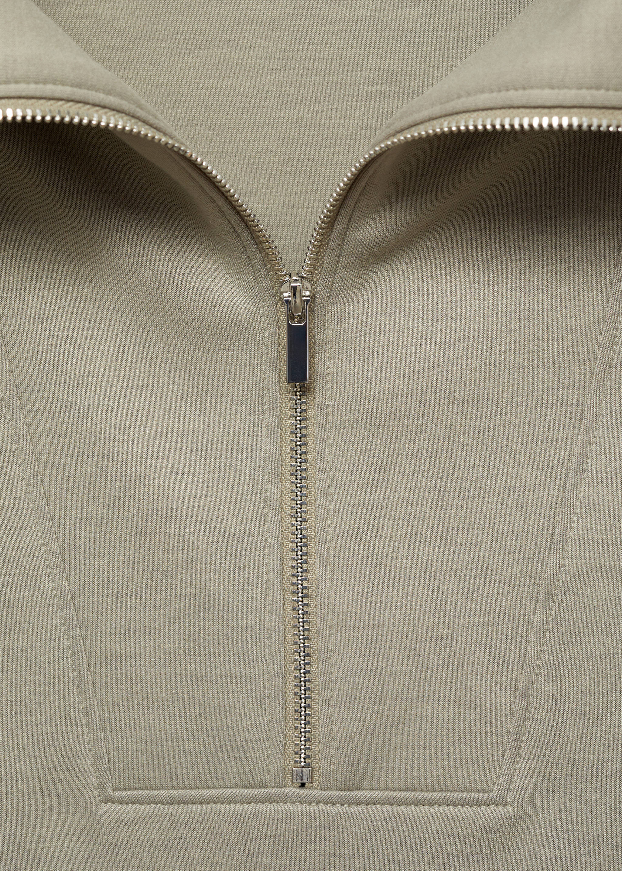 Knitted zip-neck sweatshirt - Details of the article 8