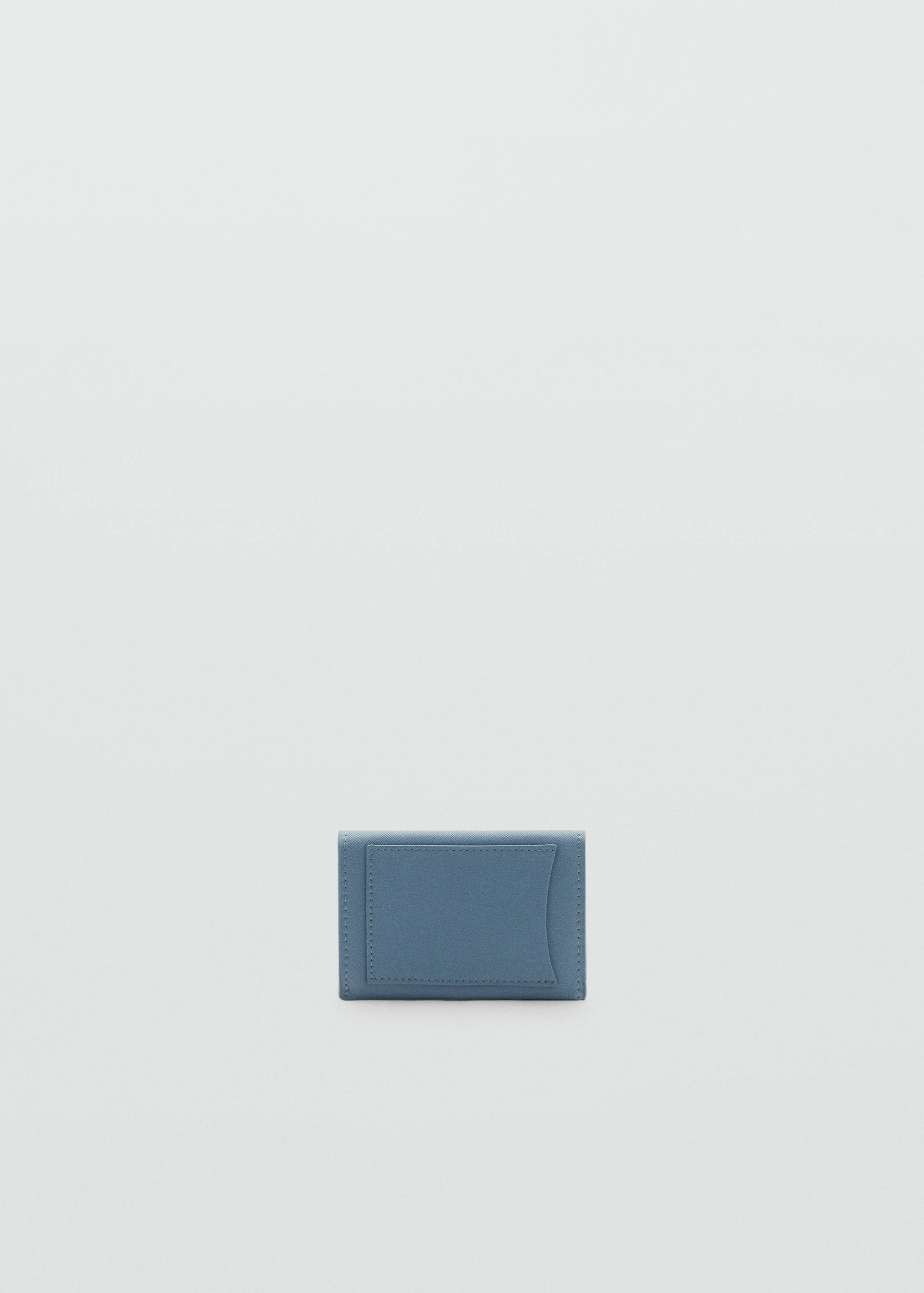 Saffiano-effect cardholder - Medium plane