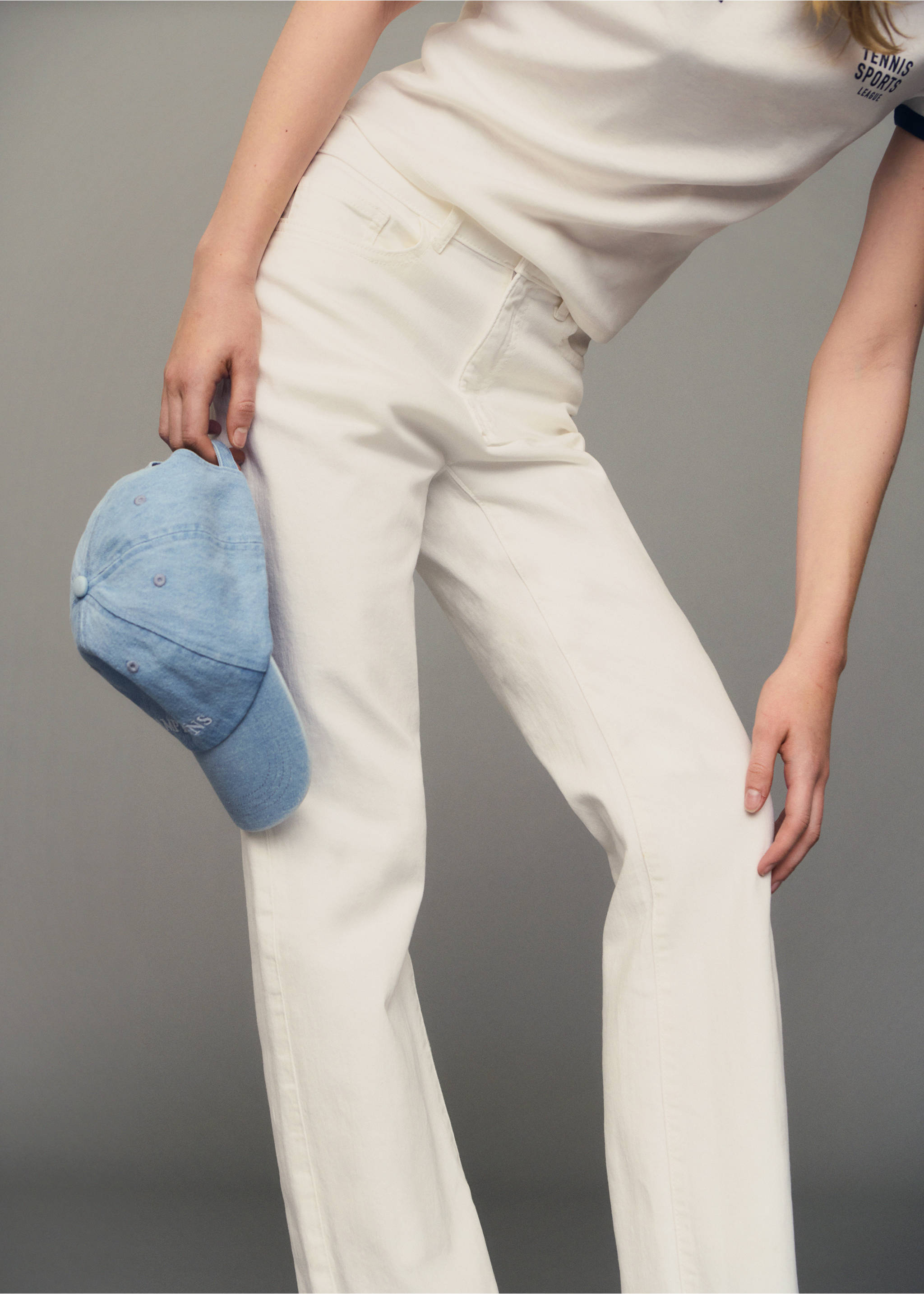 Gorra denim mensaje - Plano general, Azul claro. Ref: 87093291-00.