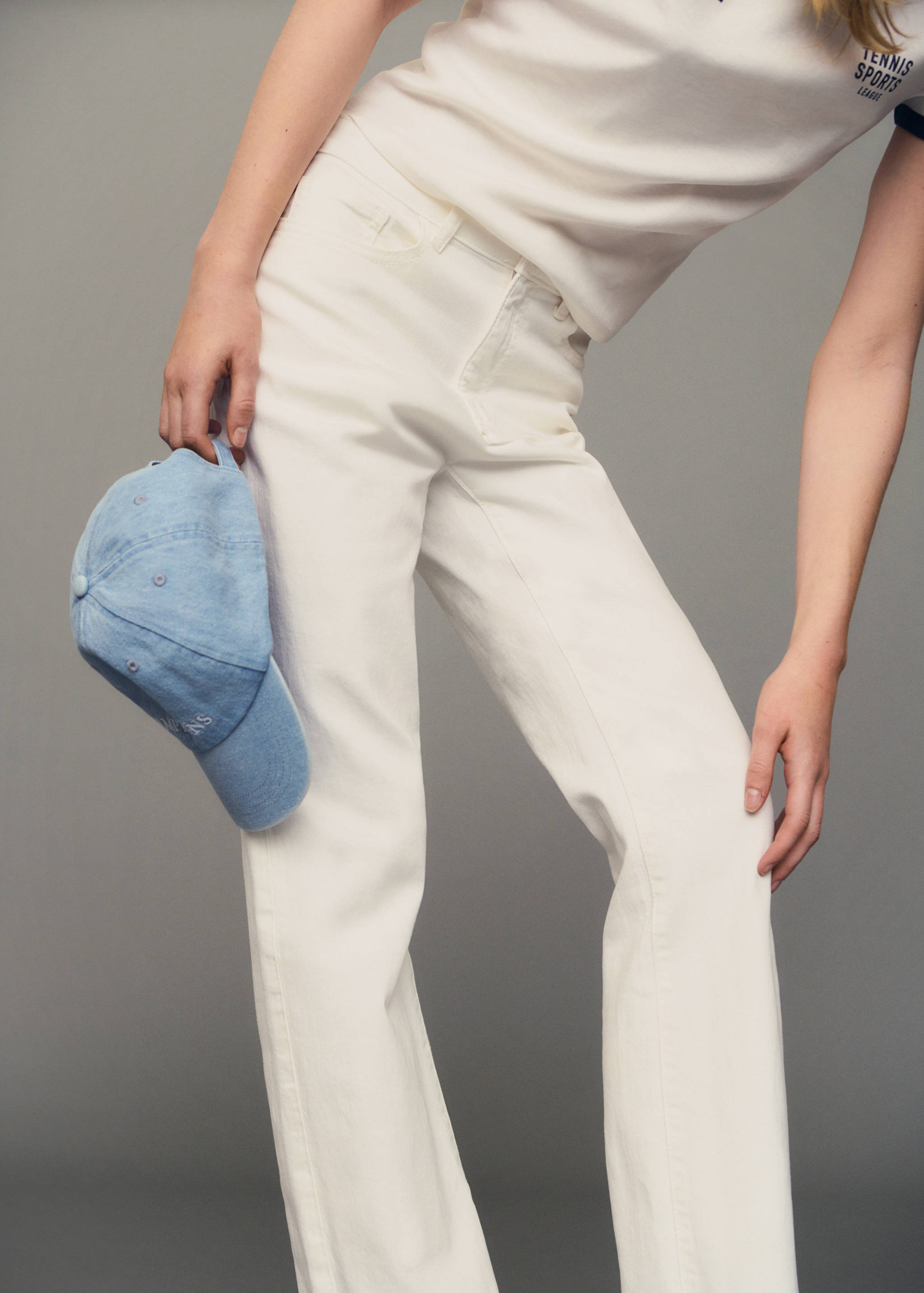 Denim cap with message - General plane