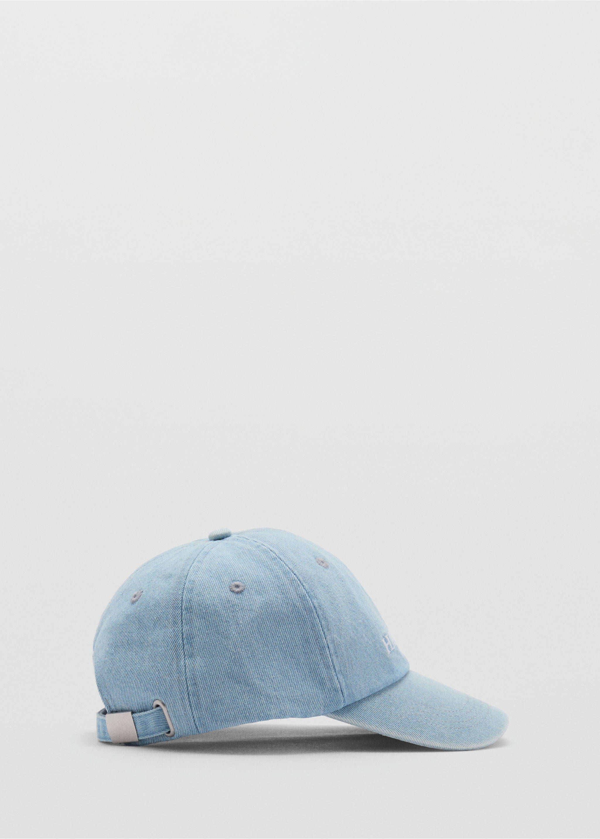 Denim cap with message - Article without model, Light Blue. Ref: 87093291-00.