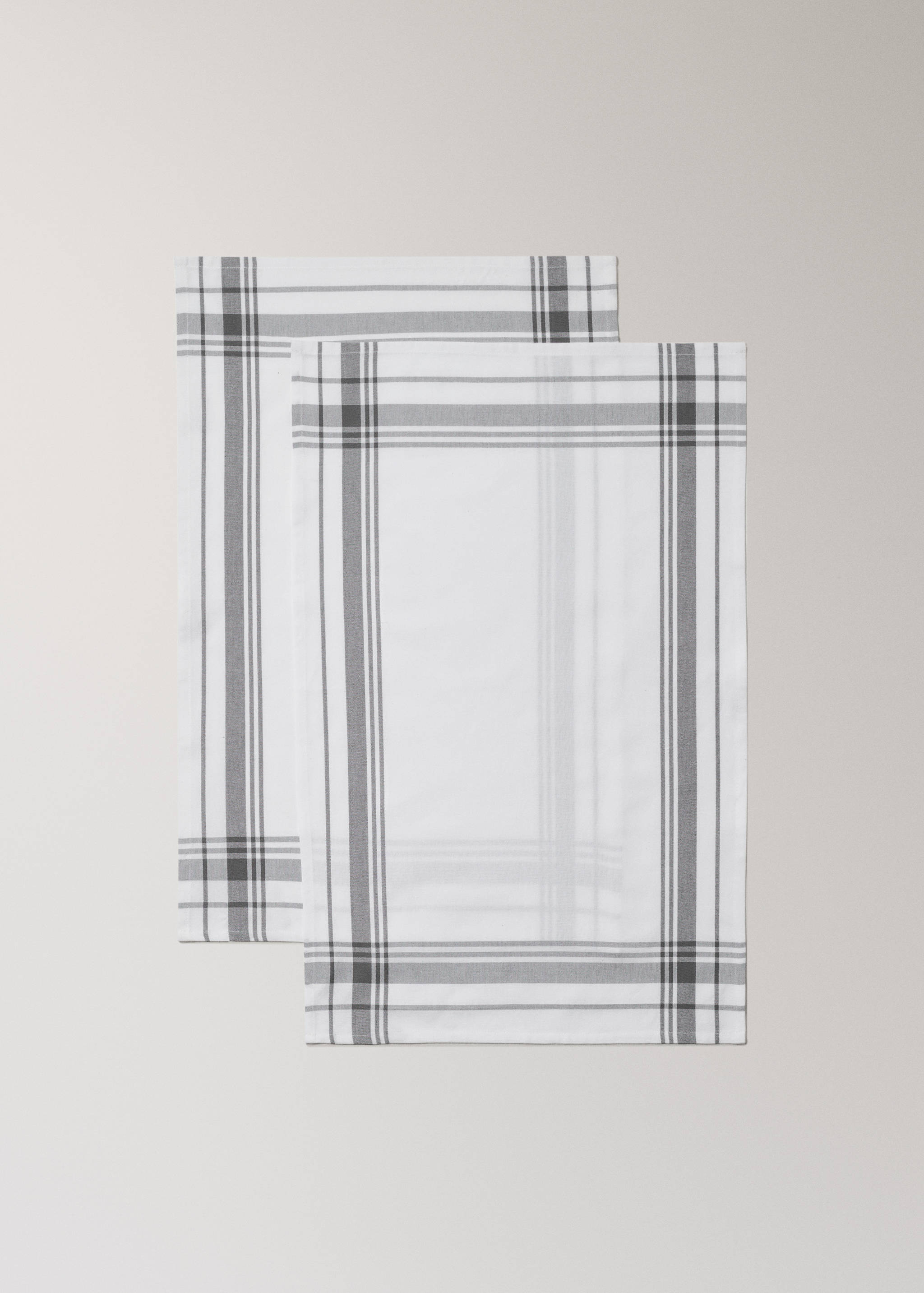 Draps de cuina de cotó fil tenyit geomètric - Detall de l'article 1