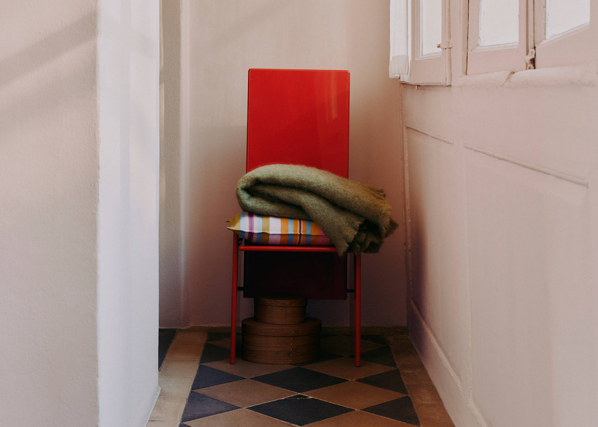 Carded wool blanket - Panoramic plane