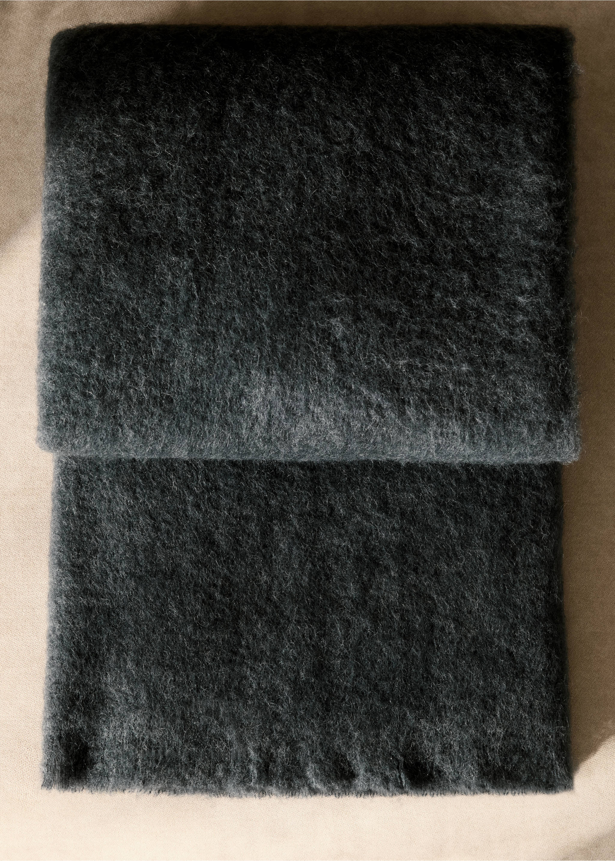 Carded wool blanket - General plane, Blue. Ref: 87093314-00.