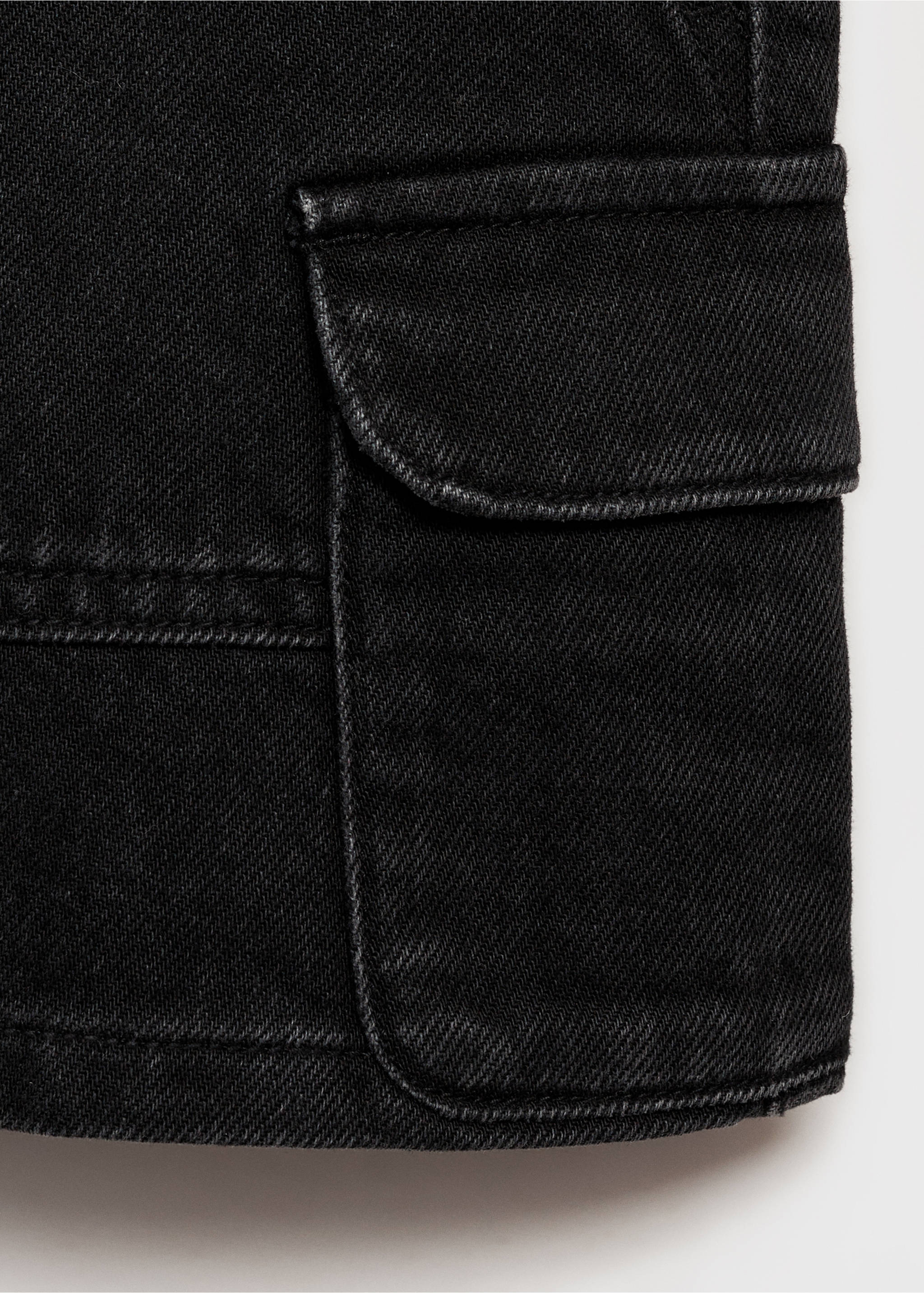 Minifaldilla texana - Detall de l'article 8, Black denim. Ref: 87093632-00.