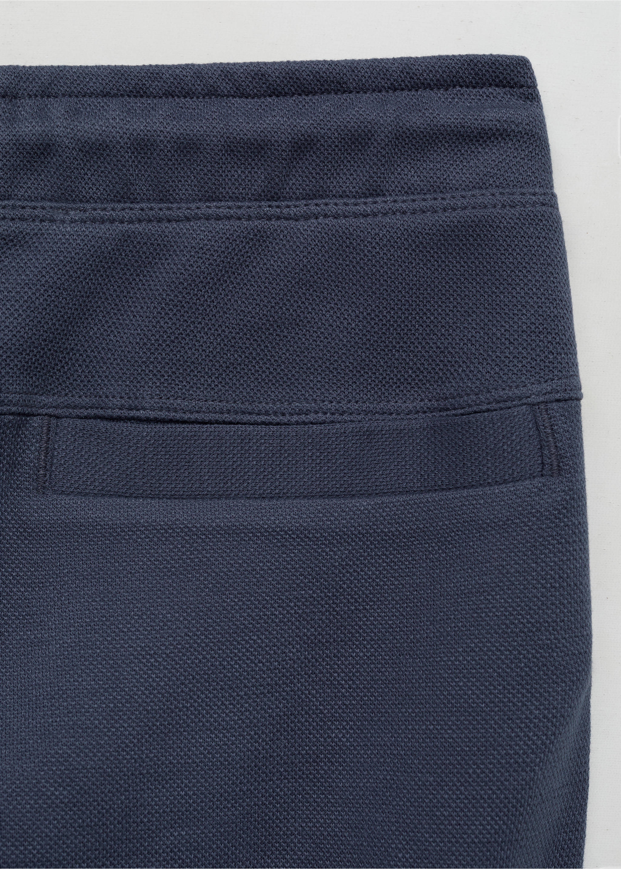 Drawstring jogger trousers - Details of the article 0, Blue. Ref: 87093633-00.