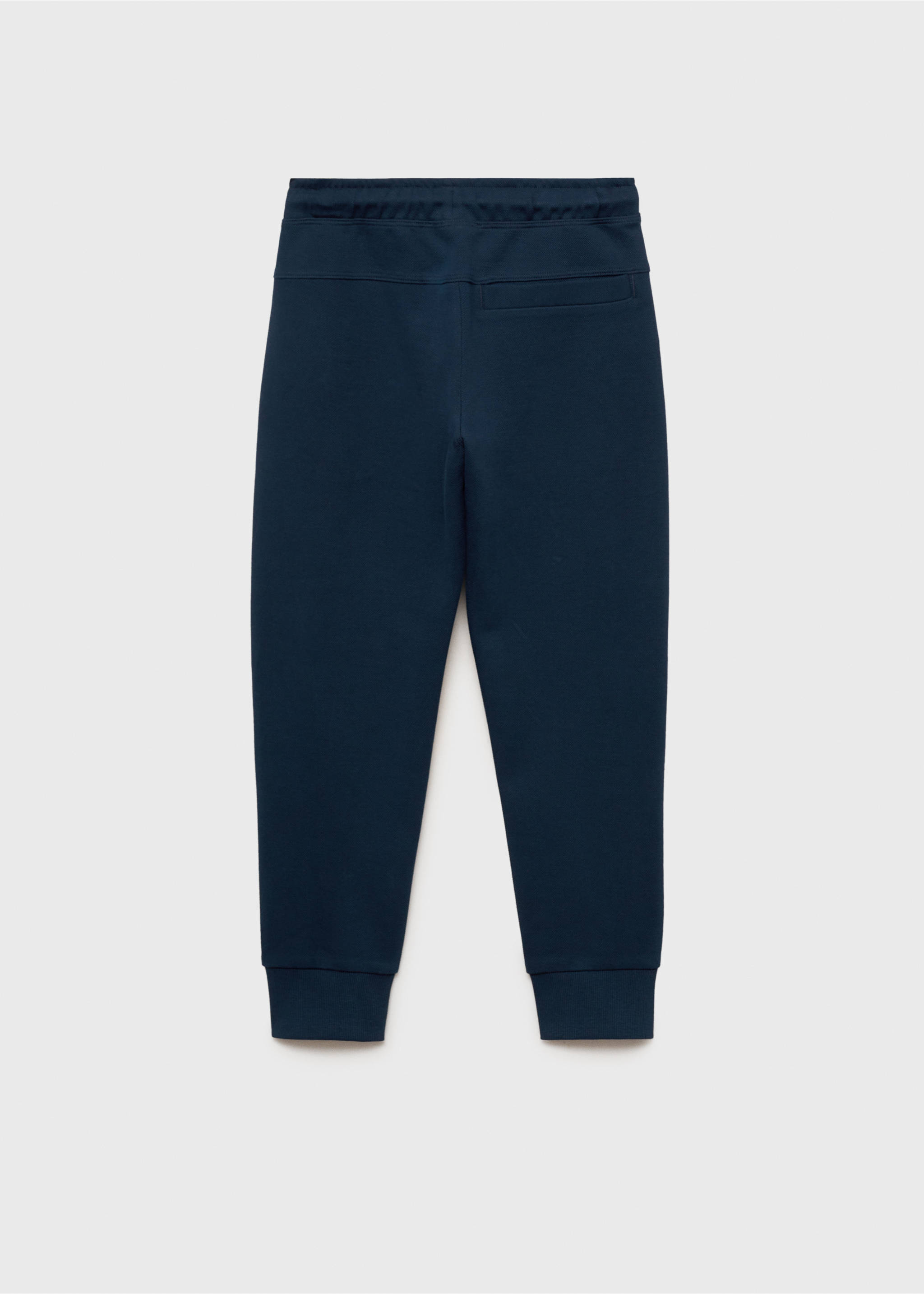 Παντελόνι jogger κορδόνι - Πίσω όψη προϊόντος, Σκούρο Μπλε Μαρέν. Ref: 87093633-00.