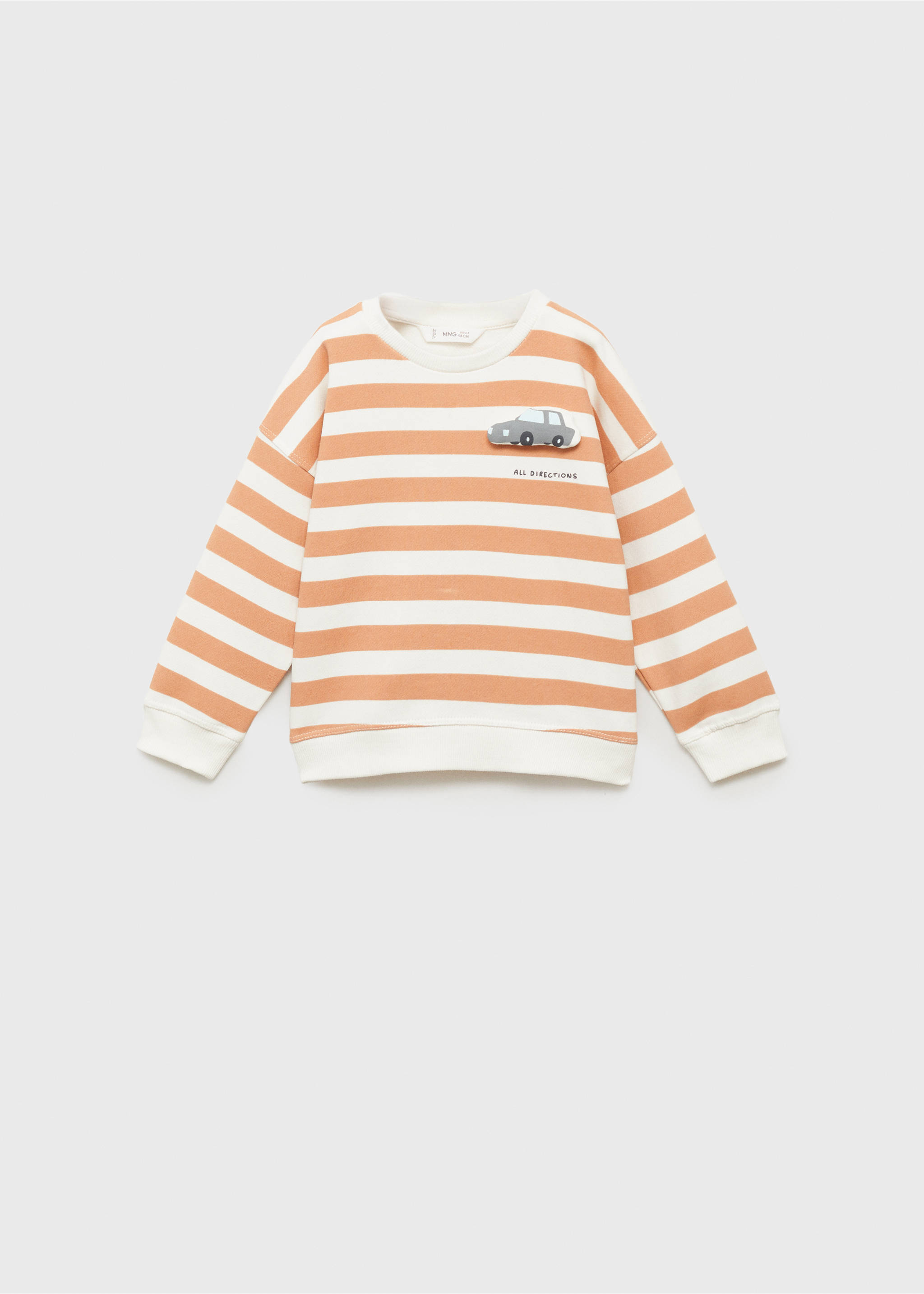 Cartoon cotton sweatshirt - Article without model, Caramel. Ref: 87093634-00.