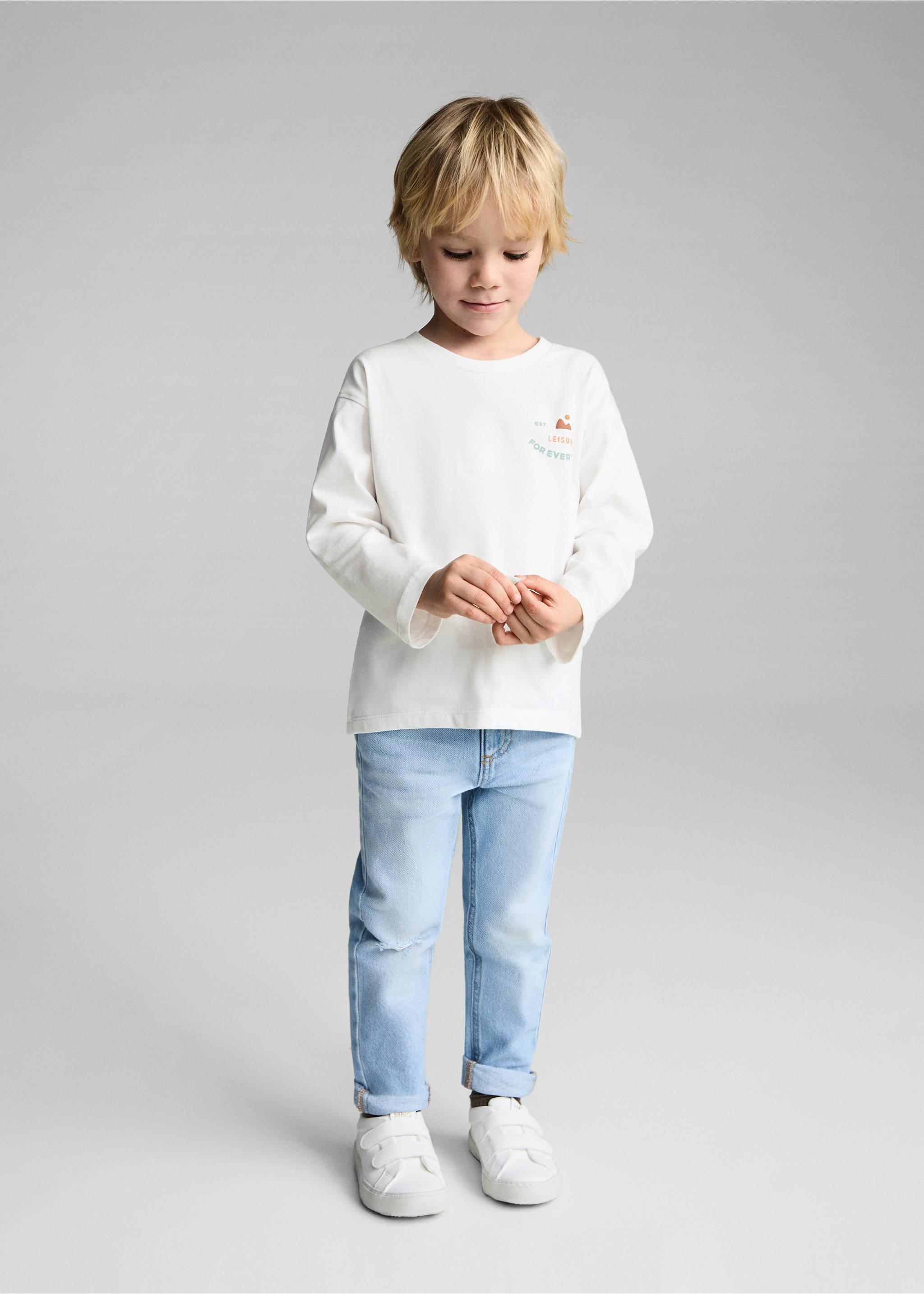 Printed cotton-blend T-shirt - General plane, Off White. Ref: 87093640-00.