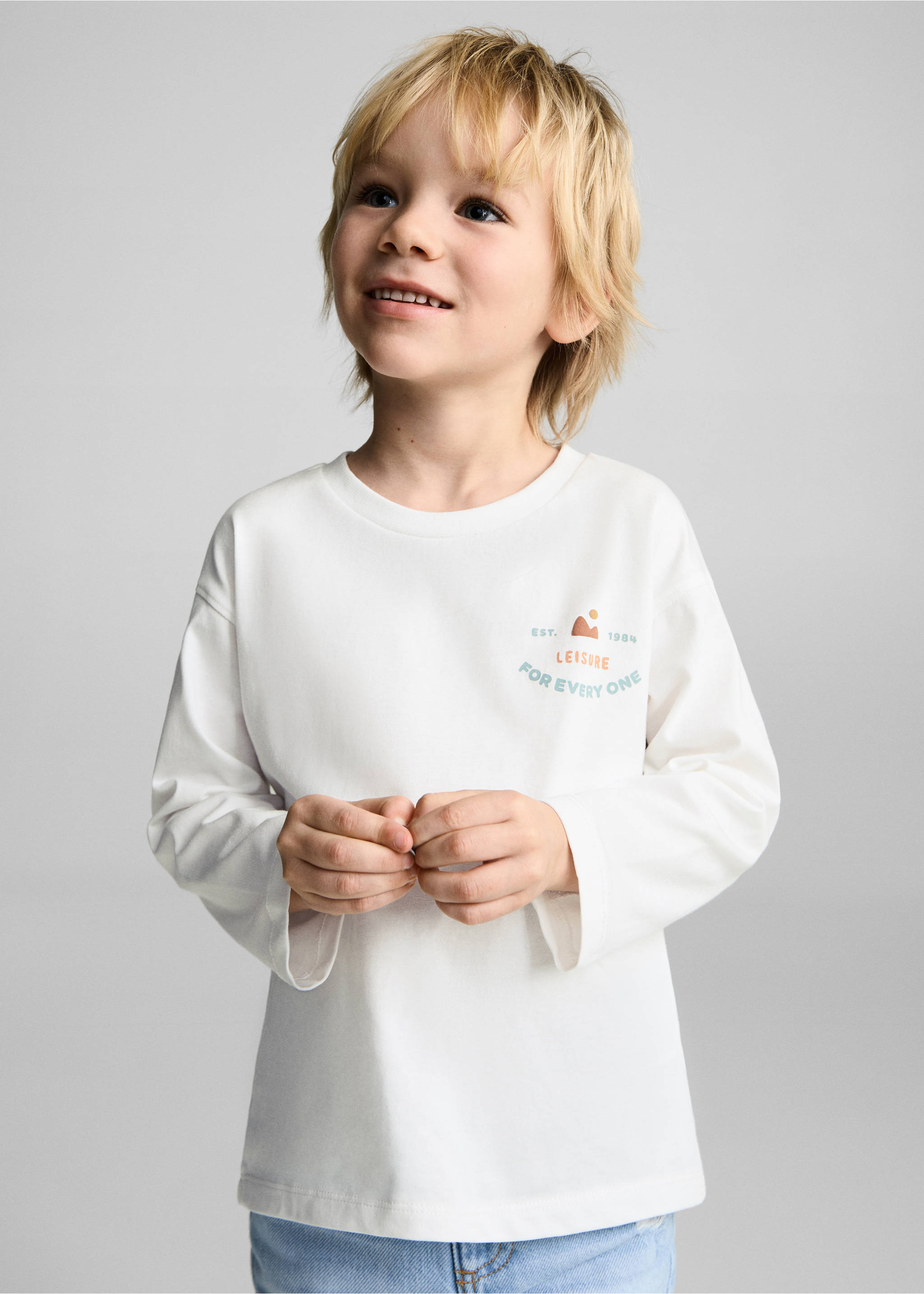 Printed cotton-blend T-shirt - Medium plane, Off White. Ref: 87093640-00.